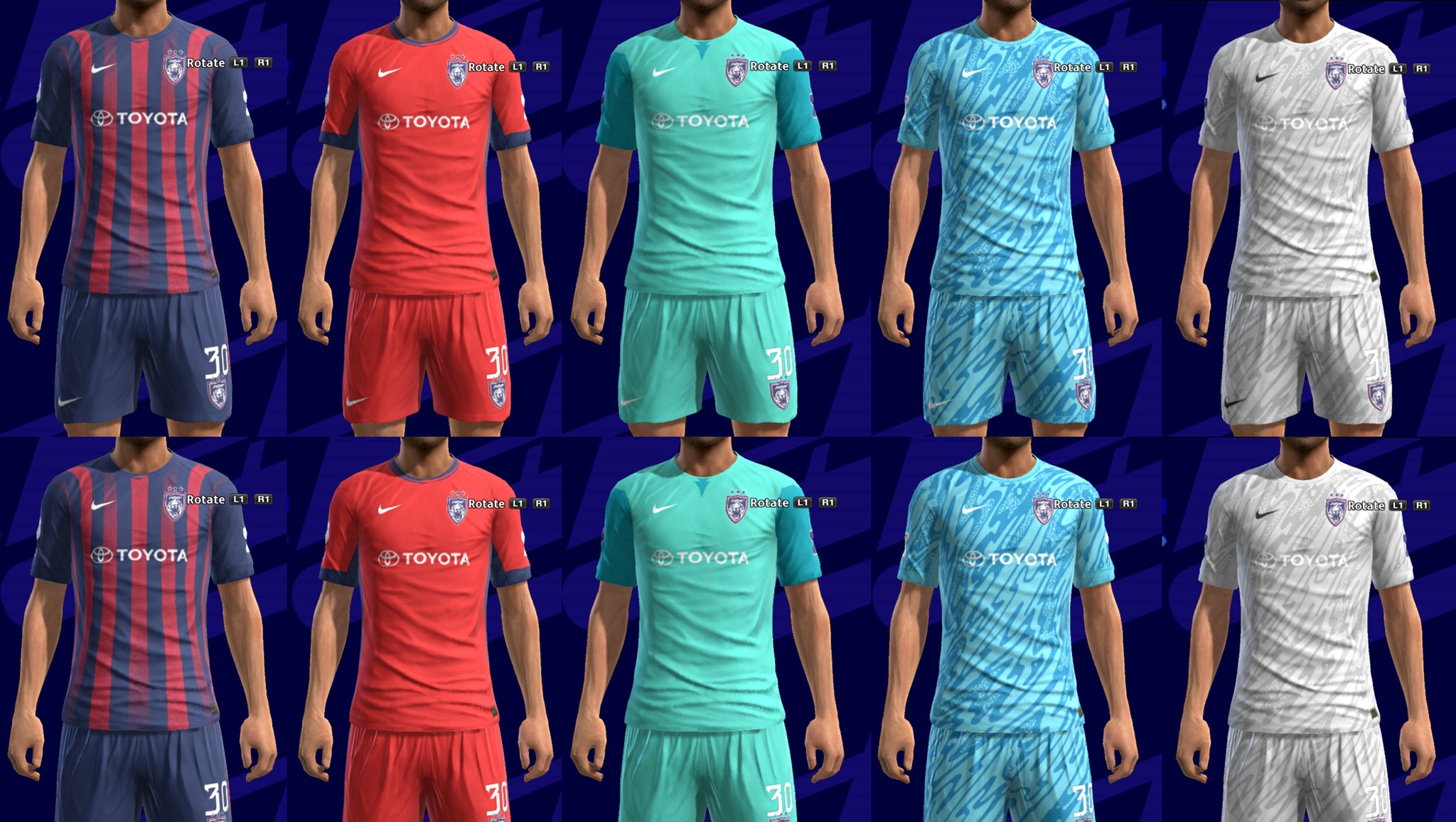 Kazemario - 🔵 PES 2013 Johor Darul Ta'zim FC 2025–26 Kits 🐯⚽ Update ...