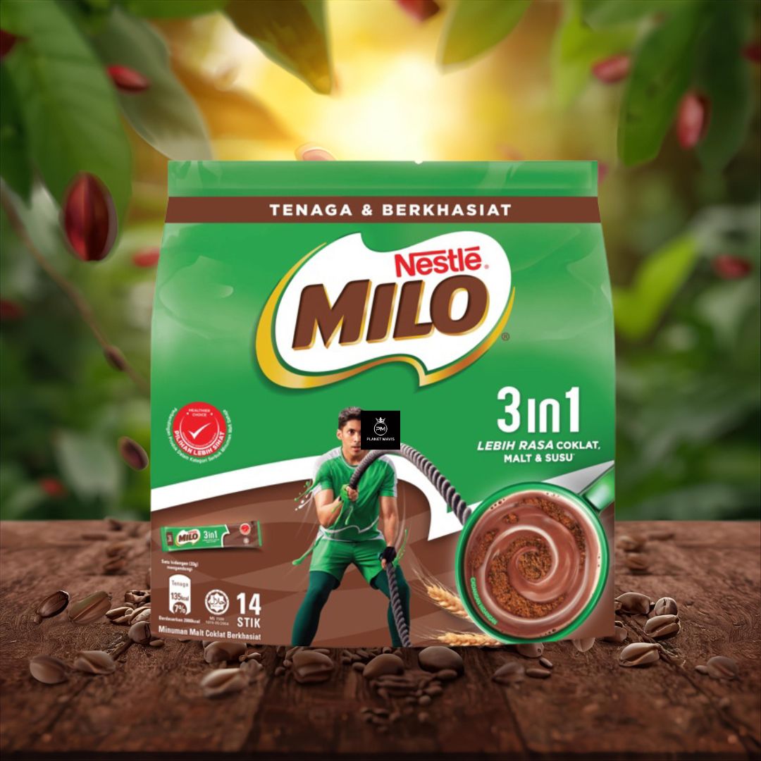 Planet - Nestle Milo 3in1 Malt & susu chocolate drink powder Weight: 14 ...