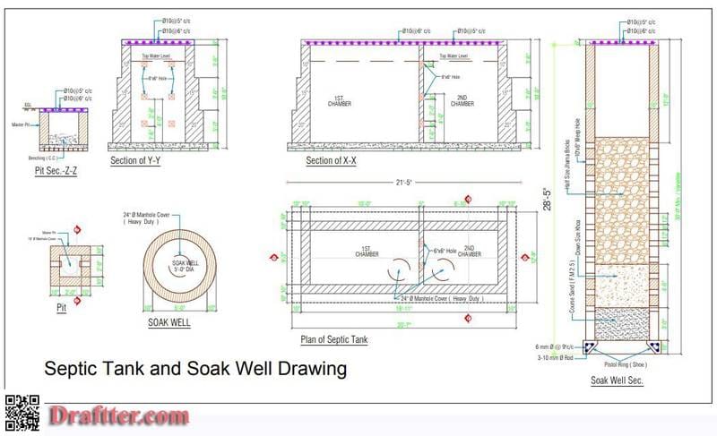 BUILDING PLANS | Septic Tank and Soak Well Drawing [PDF, DWG] | Facebook