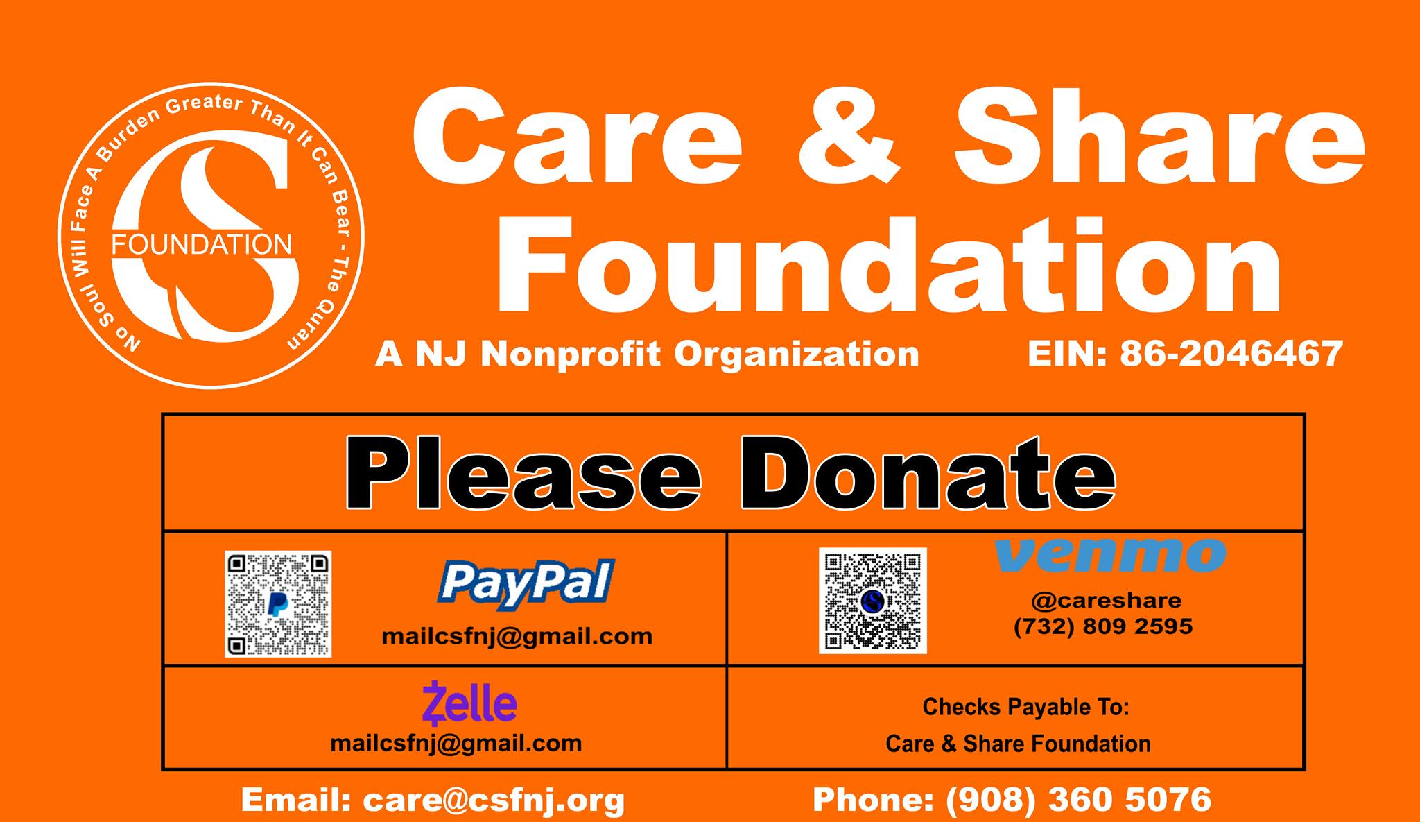 Care & Share Foundation | Edison NJ