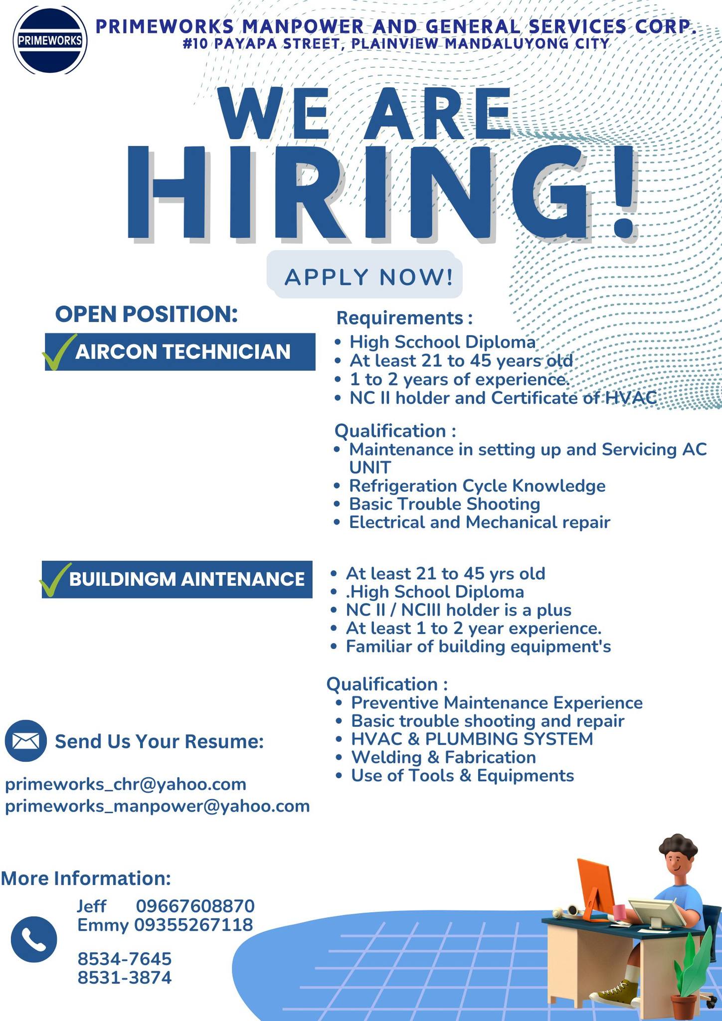 Primeworks Manpower and General Services Corp. | Mandaluyong