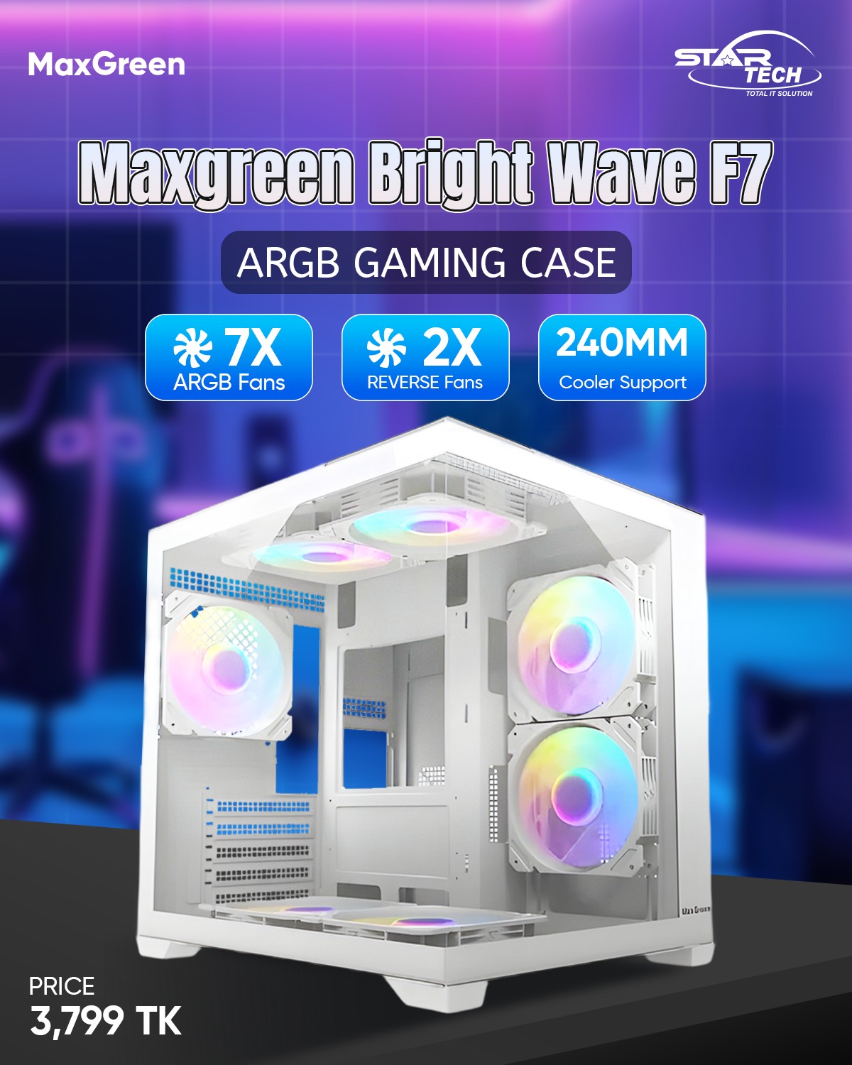 Star - MaxGreen Bright Wave F7 — Light Up Your Gaming Rig! 🔥 Give your ...