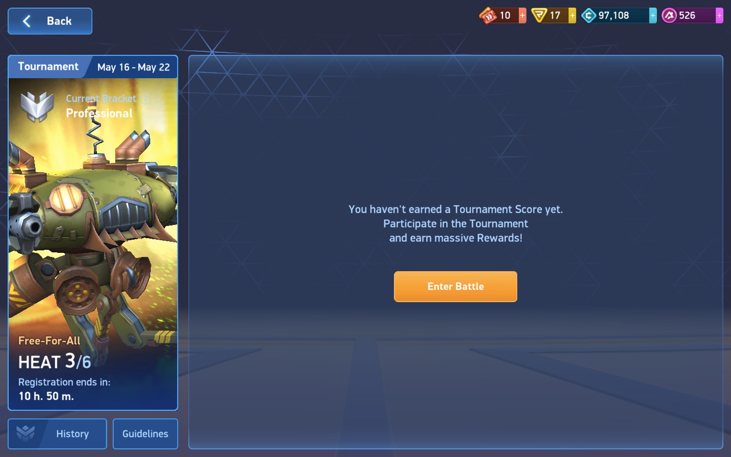 Darkness prevails in mech arena