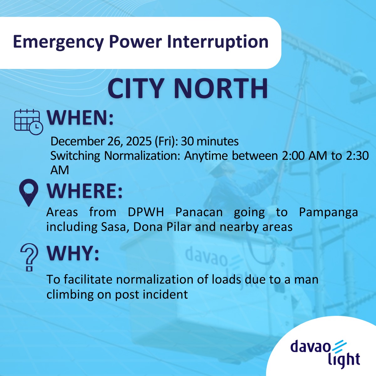 Davao - 𝗘𝐌𝐄𝐑𝐆𝐄𝐍𝐂𝐘 𝐏𝐎𝐖𝐄𝐑 𝐈𝐍𝐓𝐄𝐑𝐑𝐔𝐏𝐓𝐈𝐎𝐍 𝐀𝐃𝐕𝐈𝐒𝐎𝐑𝐘 𝐖𝐇𝐀𝐓: Emergency Power ...