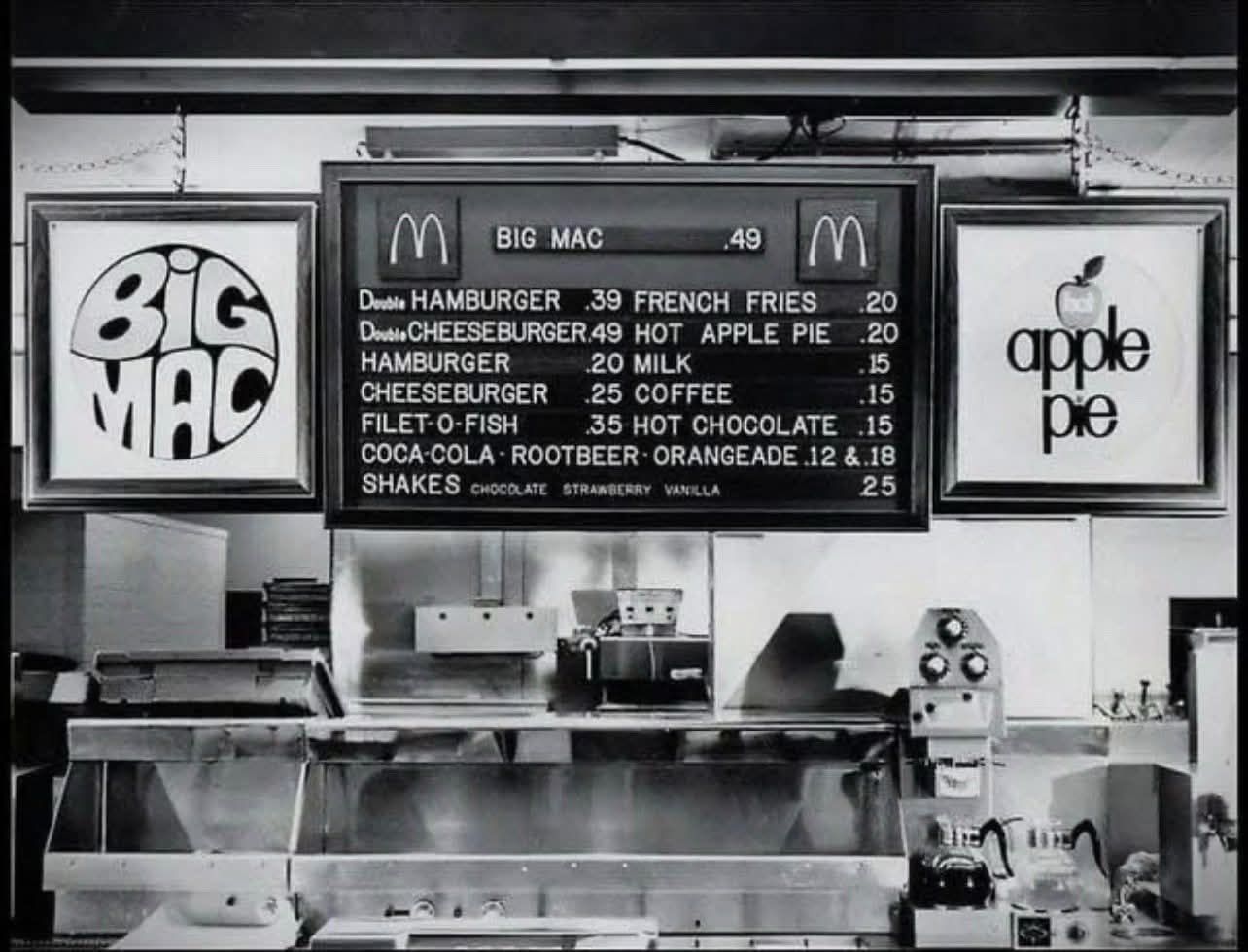 McDonalds Hamburgers at Frankford Road and Moravia Road. (Circa 1970)