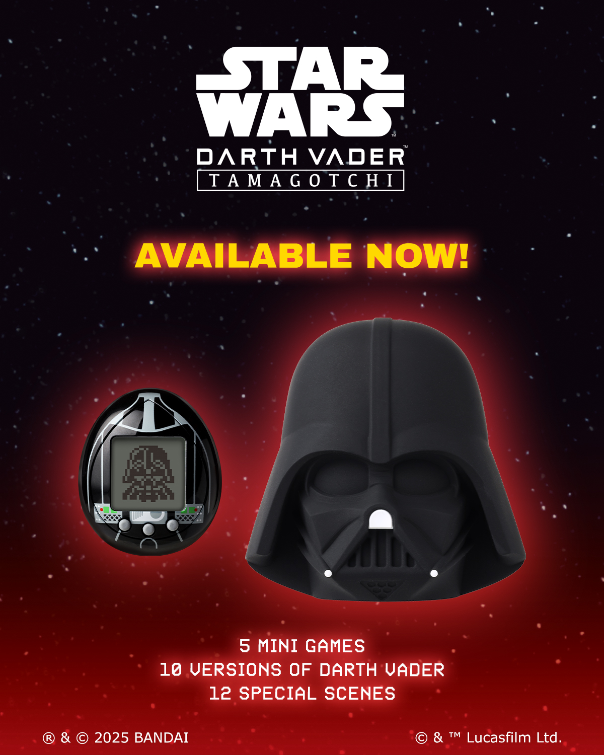 Limited Edition Star Wars Darth Vader Tamagotchi Nano by Bandai