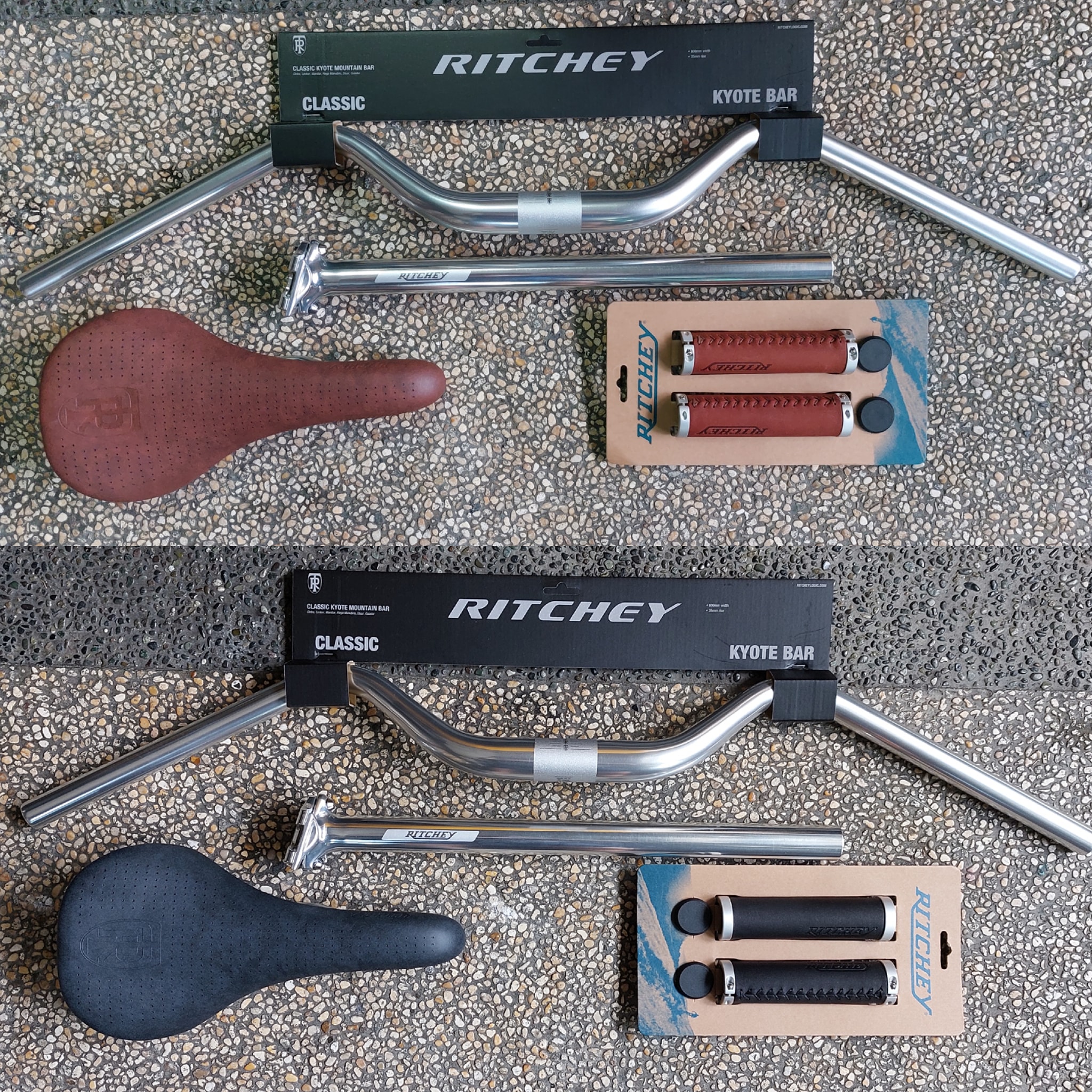 RITCHEY CLASSIC KYOTE BAR 31.8 - SILVER 31.8 bar clamp 800mm width 