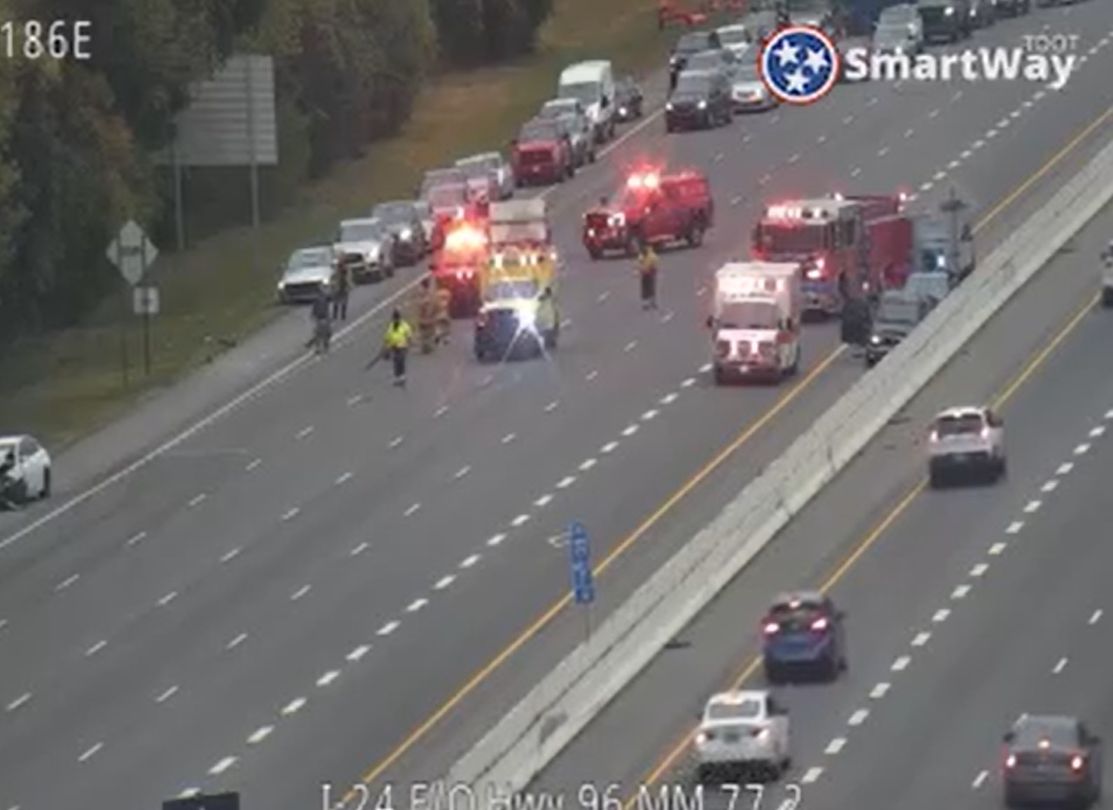 FirstAlertTraffic: A crash on Interstate 24 West near Highway 96