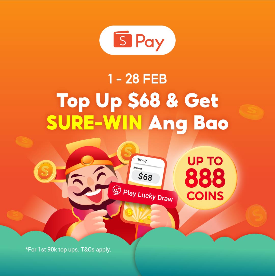 ShopeePay - 🧧 Time to huat with ShopeePay! Top up $68 and... | Facebook
