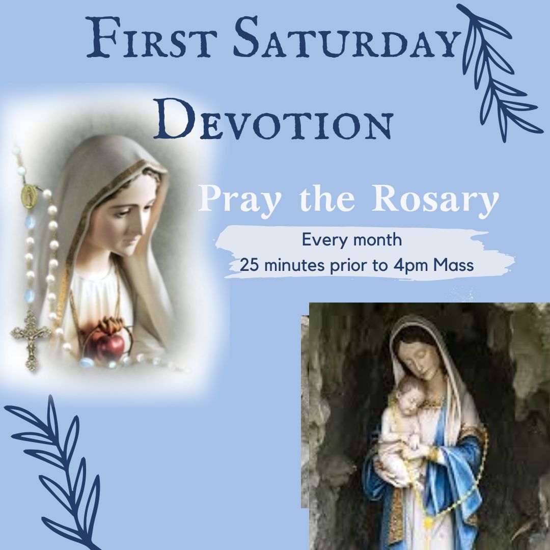 First Saturday Devotion... - St. Mary of the Hill Parish | Facebook