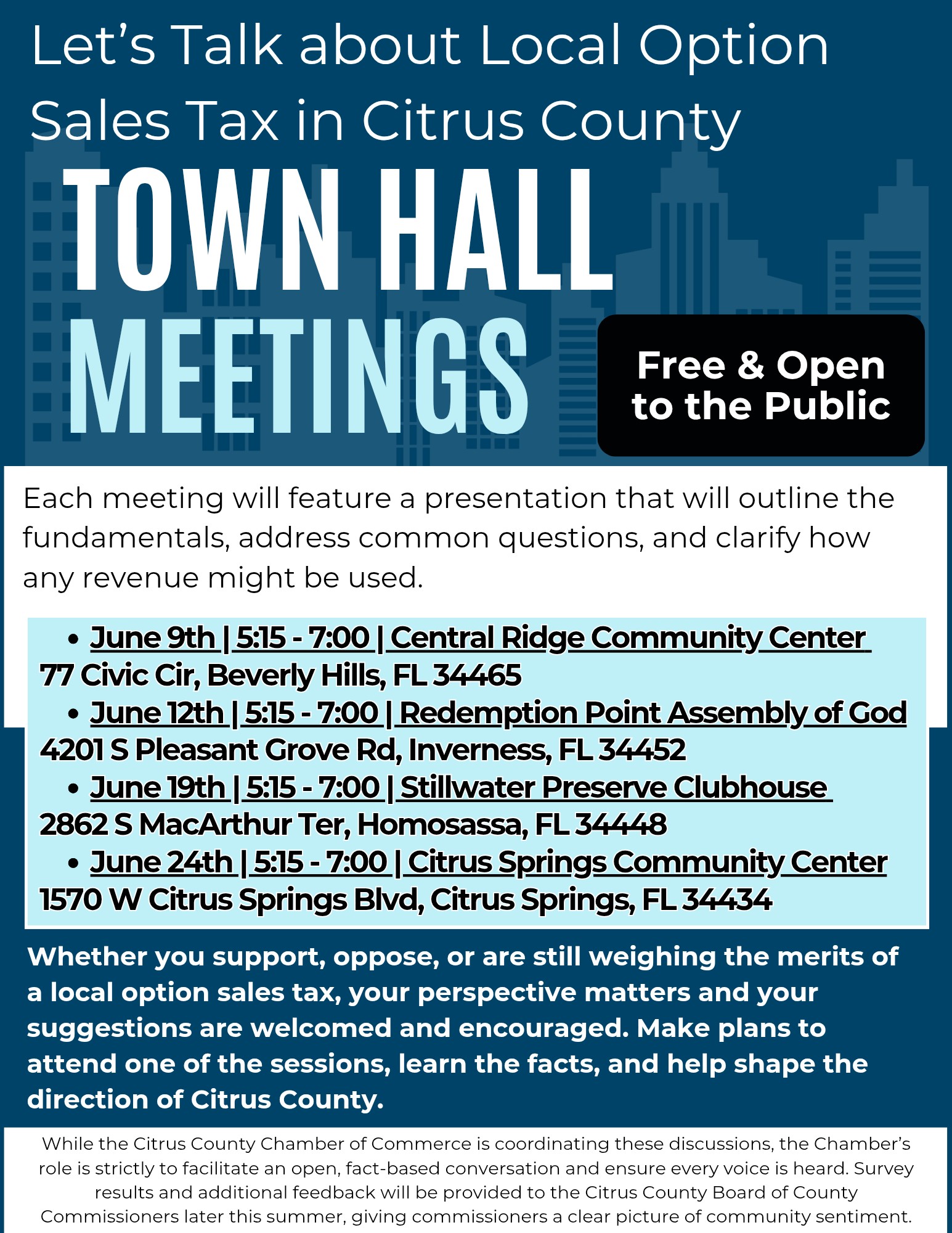 Citrus - IMPORTANT UPDATE: June 9 address changed to Central Ridge ...