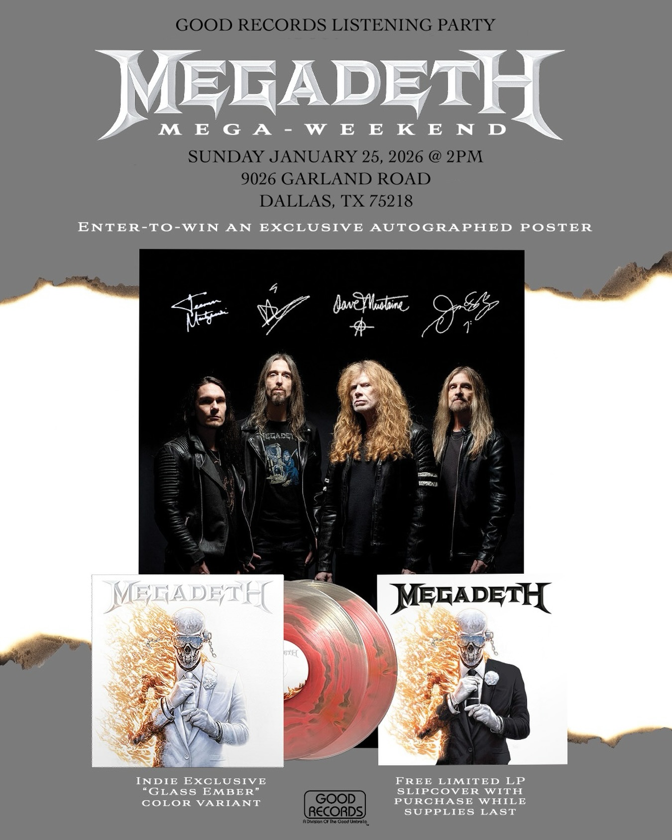 Join us Sunday, January 25th at 2PM for a mega @megadeth listening 