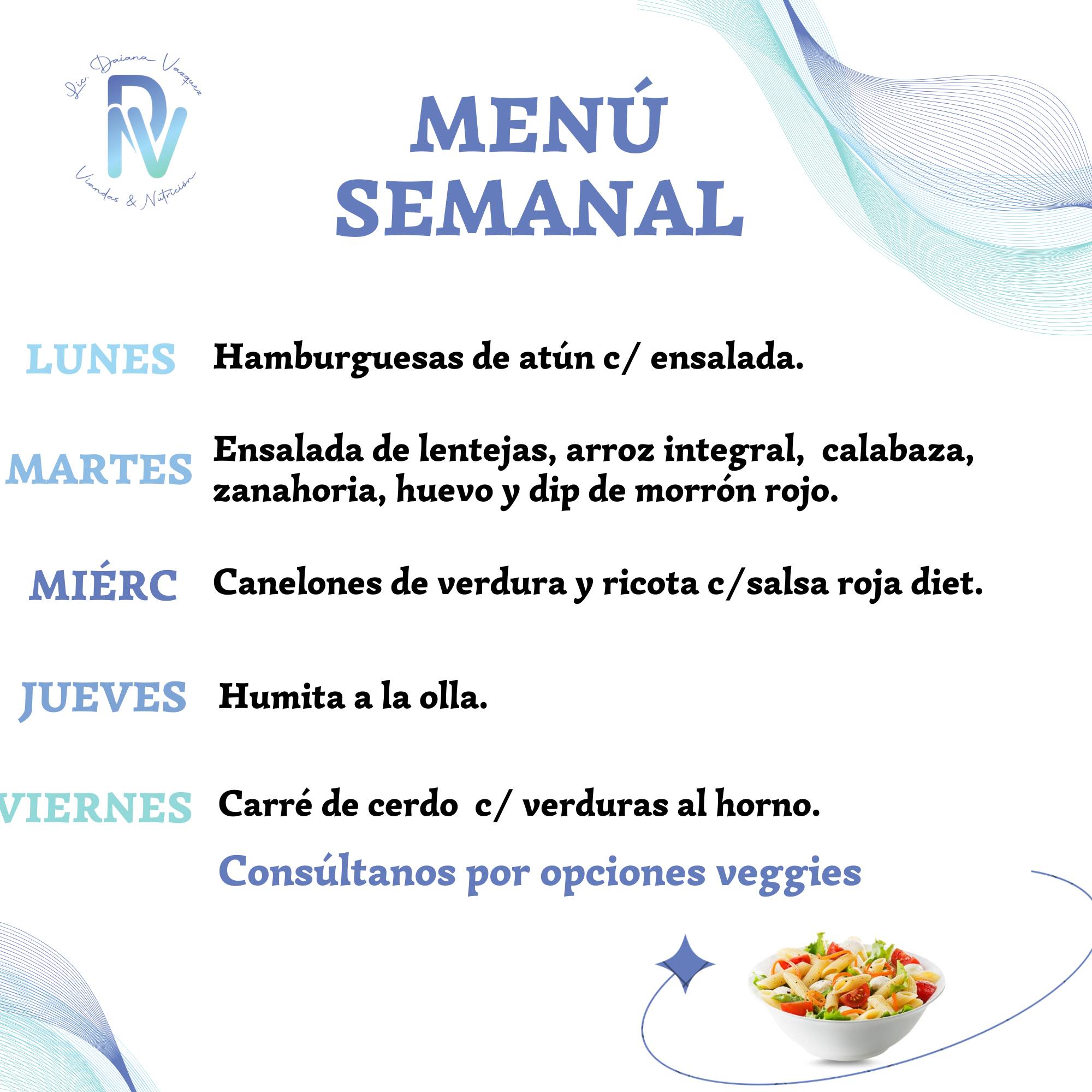 DVN.viandas - 🥗 MENÚS SALUDABLES 🥗 Comida rica, nutritiva y balanceada ...