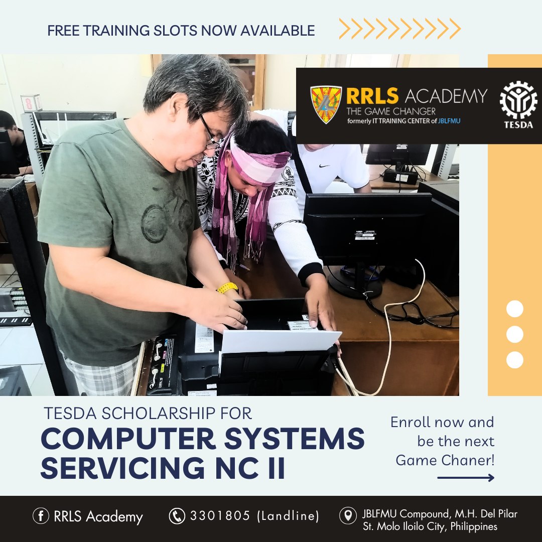 RRLS - 💻 FREE TESDA Training Alert with ALLOWANCE! 💻 RRLS Academy is ...