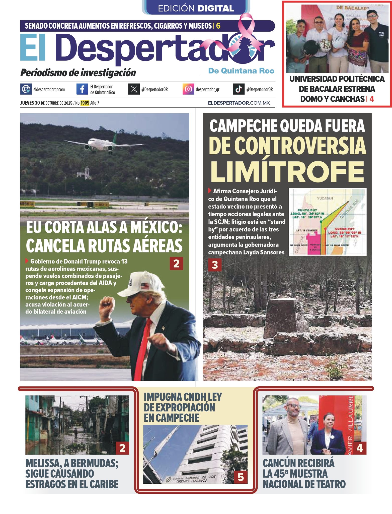 El - Hoy #EnlaPortada de El Despertador de Quintana Roo 📱🖥 👉 Lea el ...
