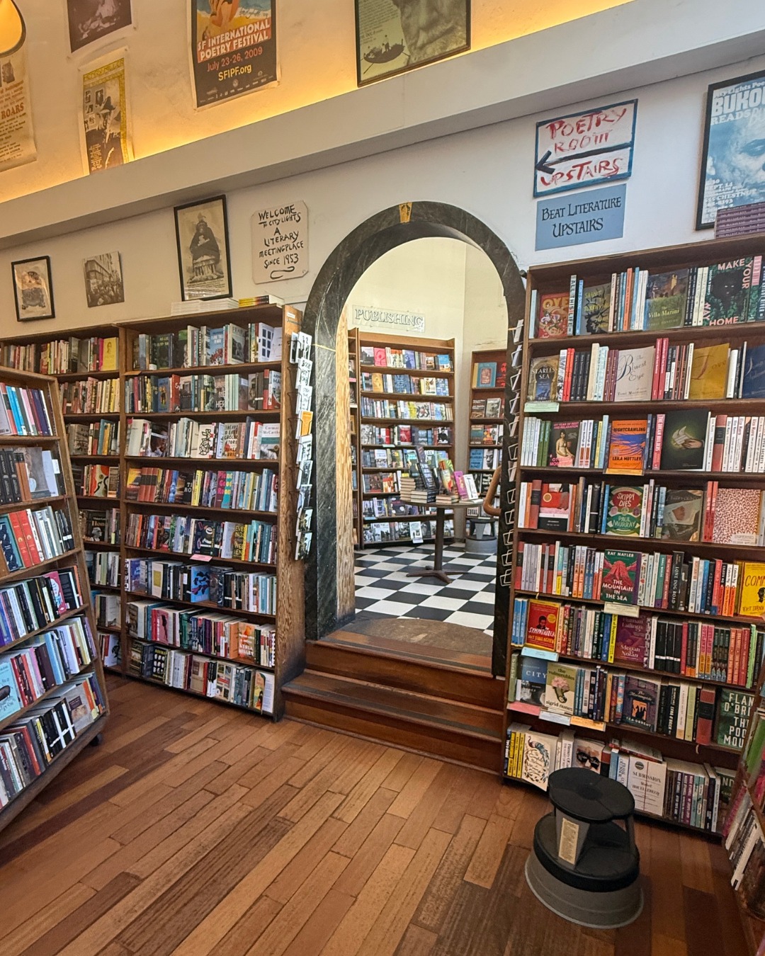 Visiting City Lights Bookstore in San Francisco on a US road trip