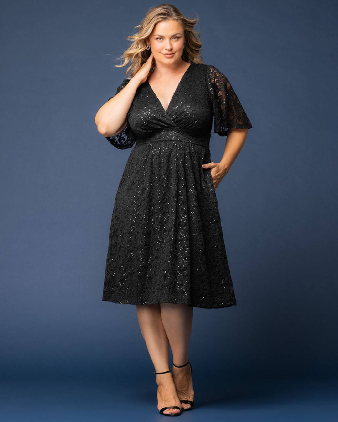 cocktail dresses 2 day shipping Dress code: Midnight Magic. ✨🖤 https://tinyurl.com/NYE-Looks ✈ Get it in time! Enjoy Free 2-Day on orders of $100+ with code HAPPY2DAY line skirt made in Camicie Color:001 BLACK h&m black sequin dress Homecoming dresses