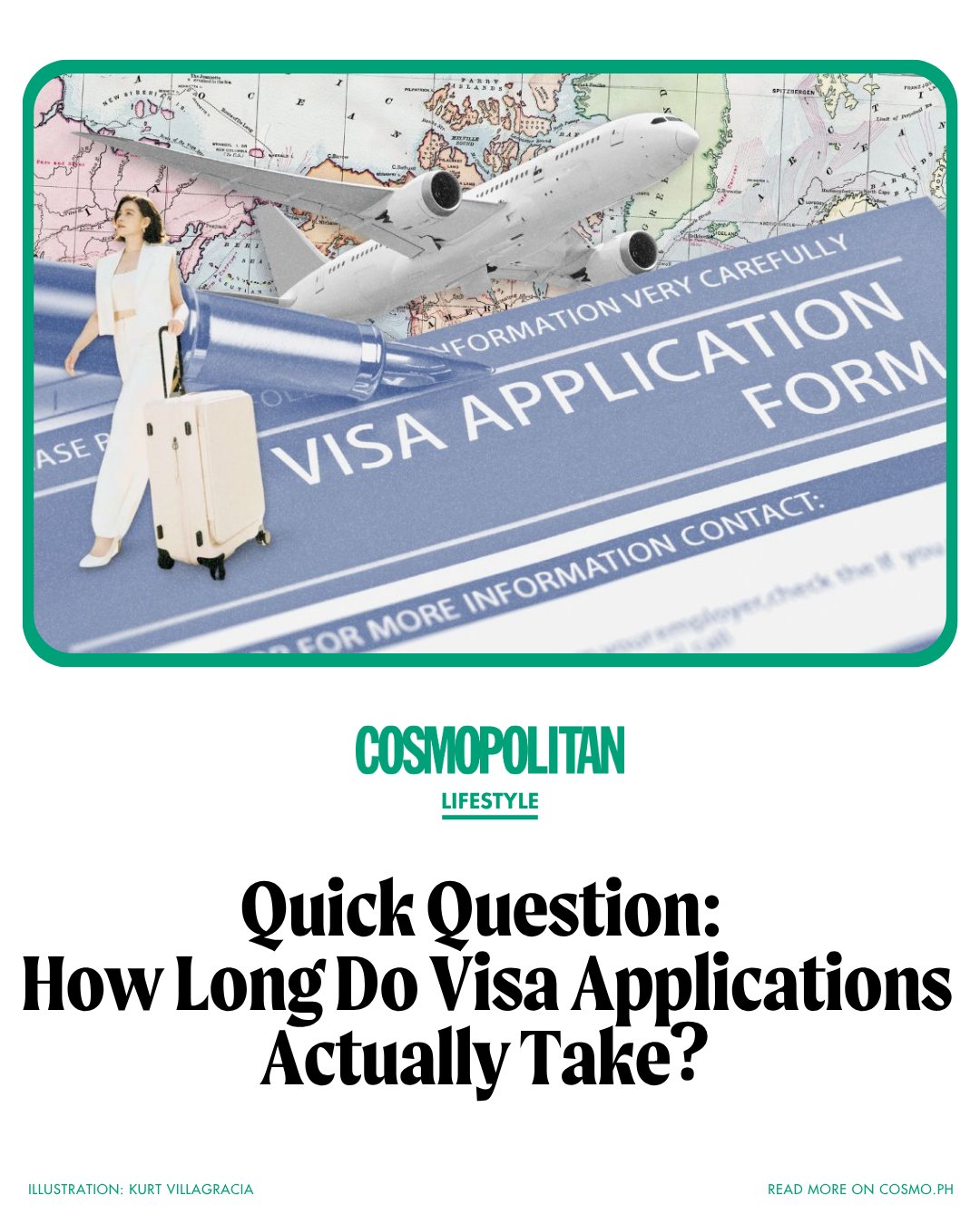 Cosmopolitan - Passport? Check. Outfits? Check. Visa timeline? Better ...