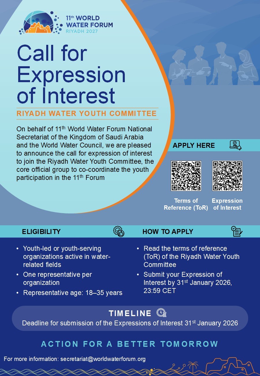 UNESCO - 💧🌍 Join the Riyadh Water Youth Committee 🌍💧 The Call for ...