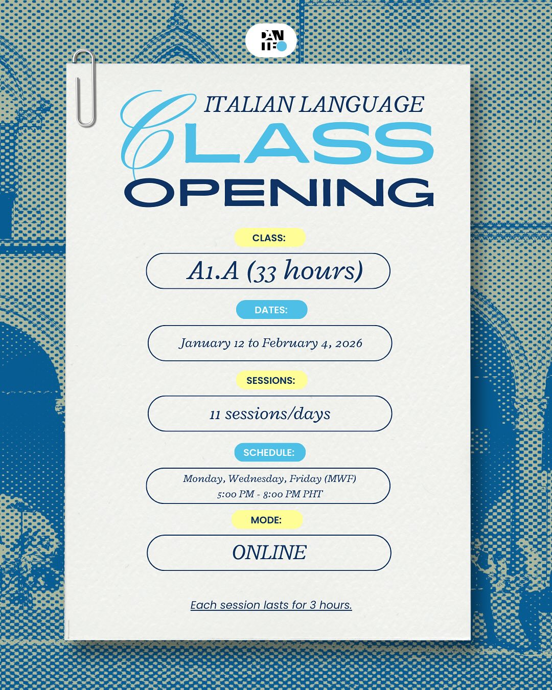 The Philippine Italian Association - 📣🇮🇹 𝘗𝘐𝘈 - 𝘐𝘛𝘈𝘓𝘐𝘈𝘕 𝘓𝘈𝘕𝘎𝘜𝘈𝘎𝘌 𝘚𝘊𝘏𝘖𝘖𝘓 ...