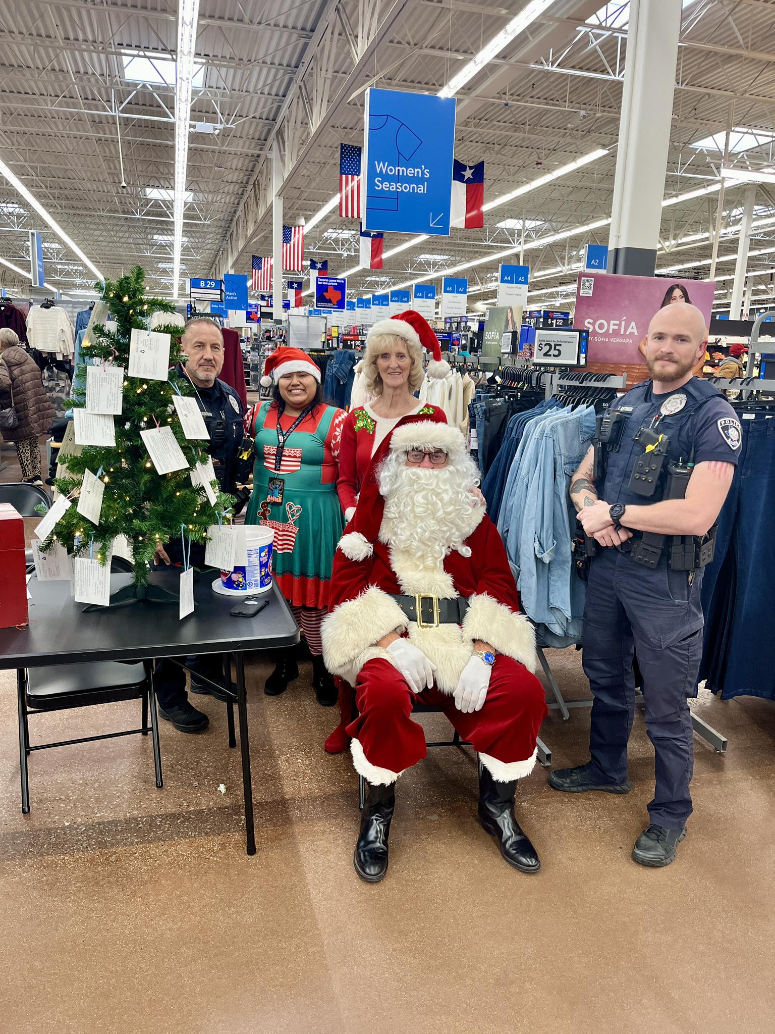 Azle - Santa, Mrs. Claus & Azle PD staff are at Wal-Mart for Angel Tree ...
