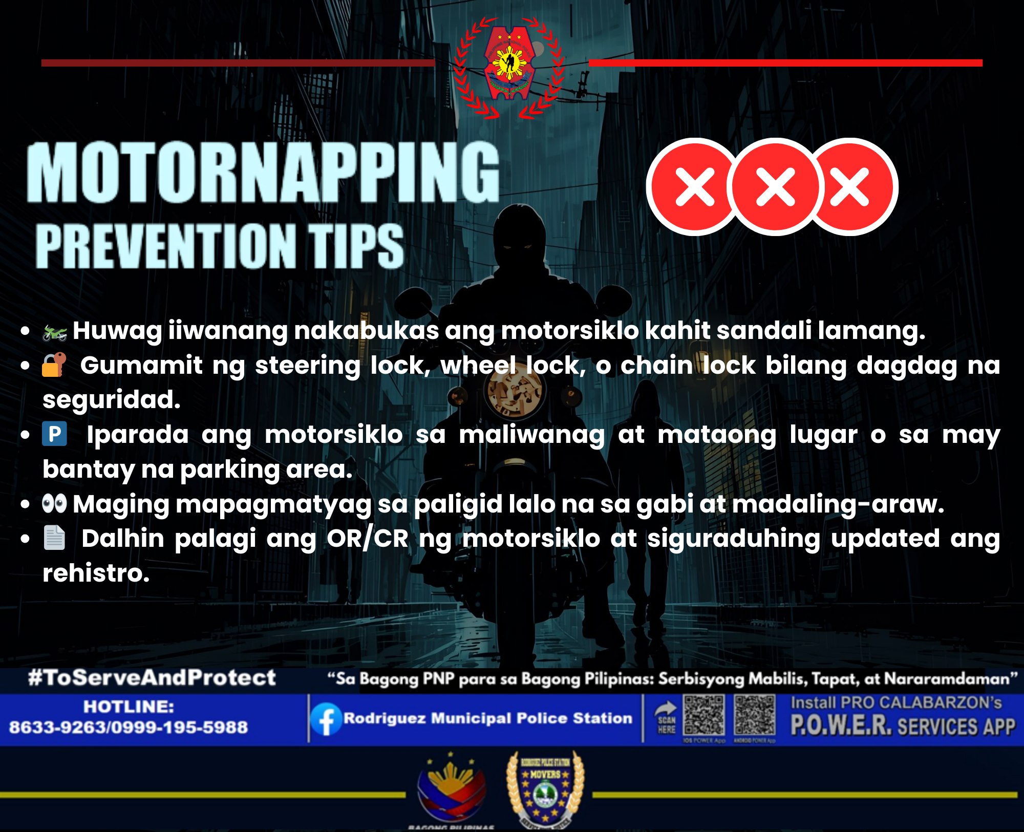 MOTORNAPPING... - Rodriguez Municipal Police Station | Facebook