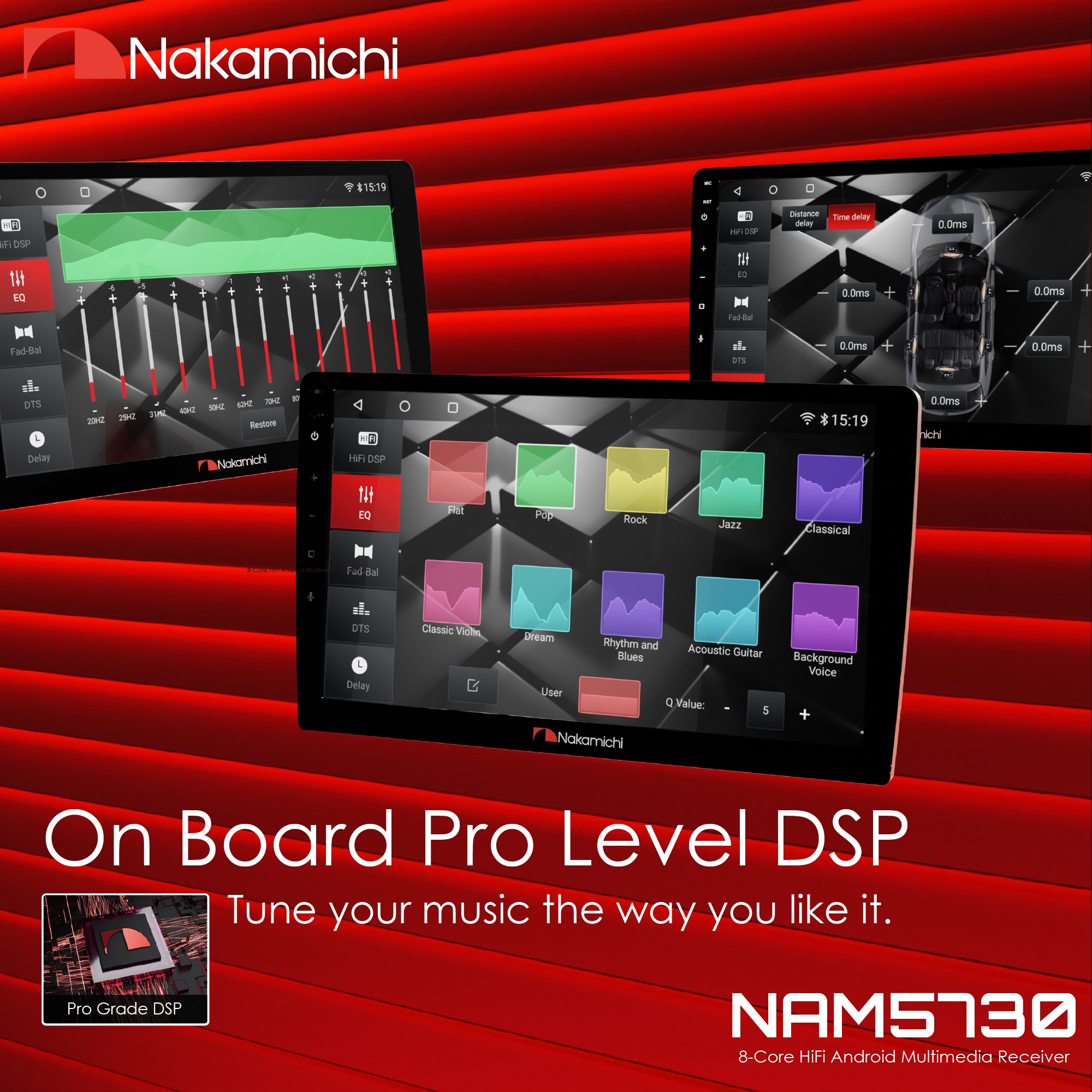 Featuring a redesigned Nakamichi operating system and paired with