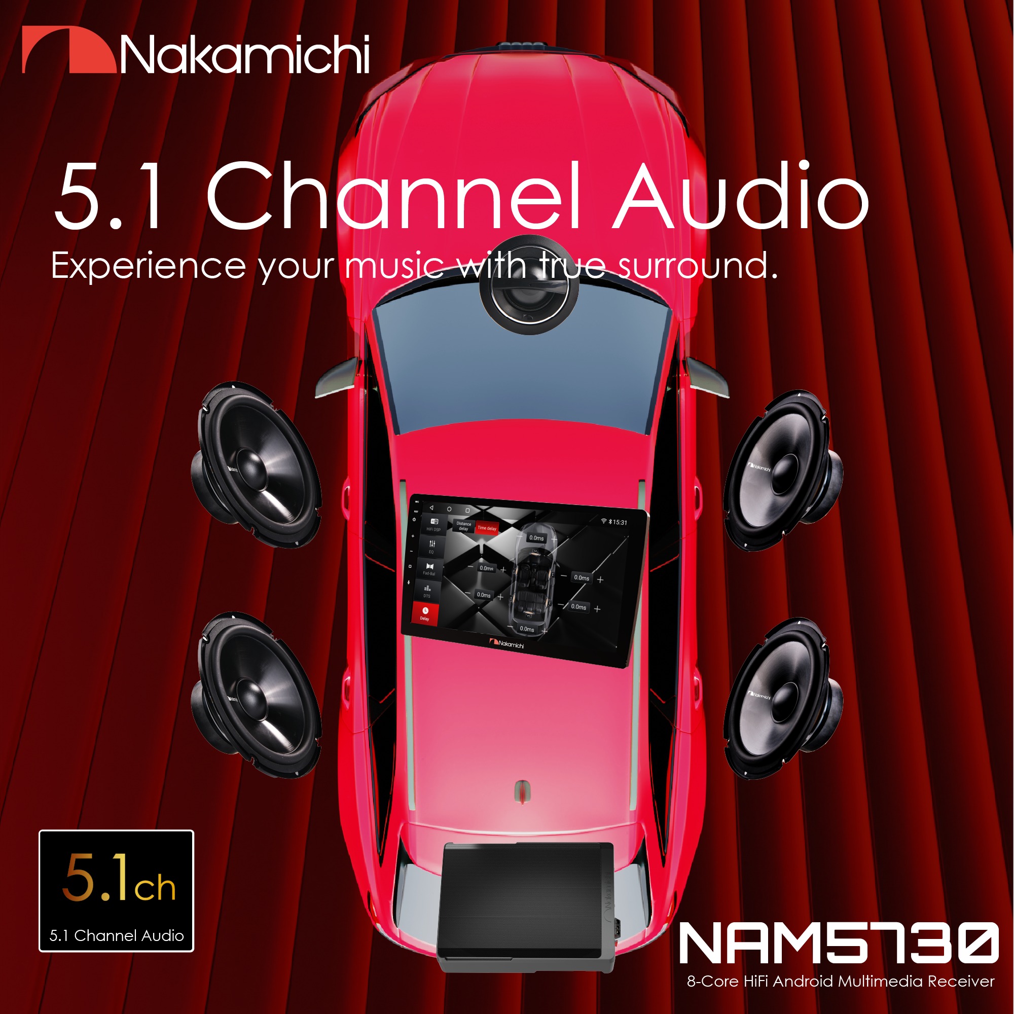 Featuring a redesigned Nakamichi operating system and paired with