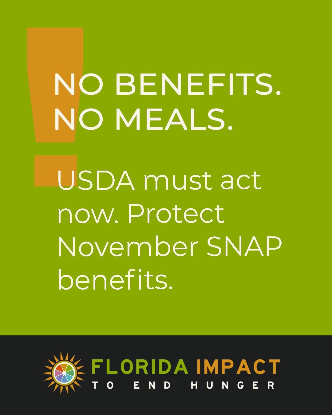 Florida Impact - 🚨 November SNAP benefits are at risk.... | Facebook