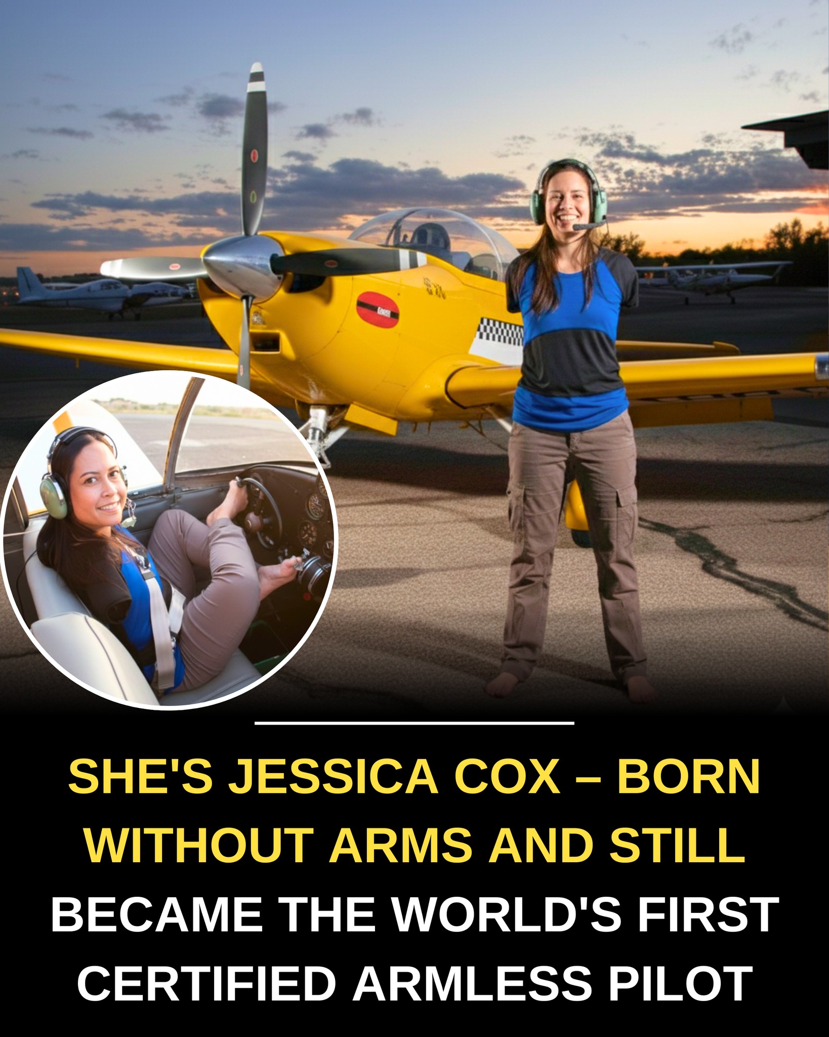 Mechanical - Jessica Cox was born without arms, but she never let that ...
