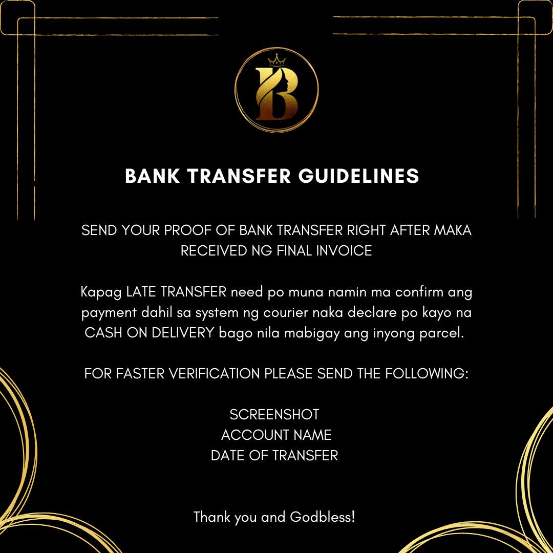 🔴BANK TRANSFER GUIDELINES🔴 NEED... - Bestie Rhea's Closet | Facebook