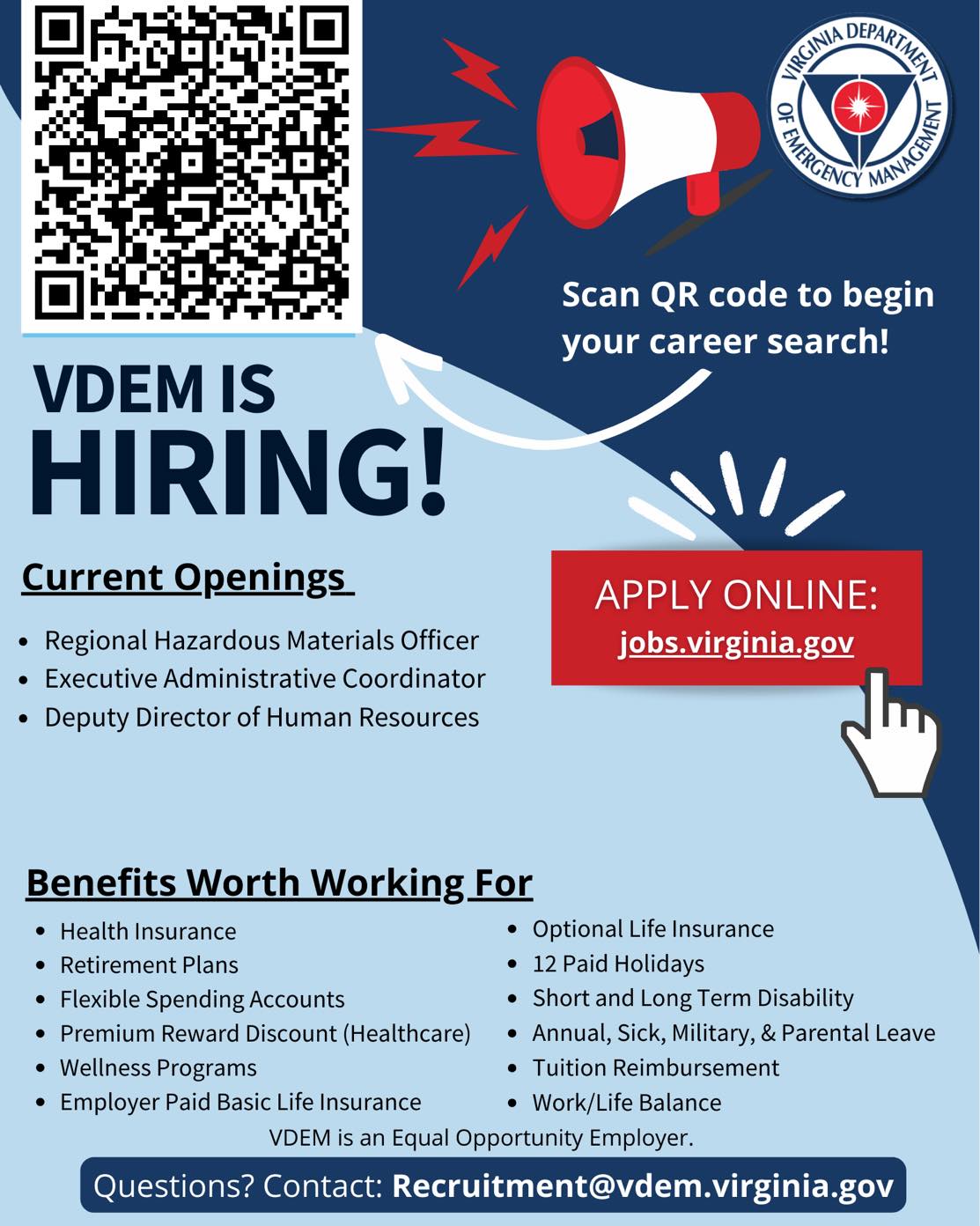 Virginia - 👥 Help Us Find Great Talent! VDEM is Hiring! 😎 Know someone ...