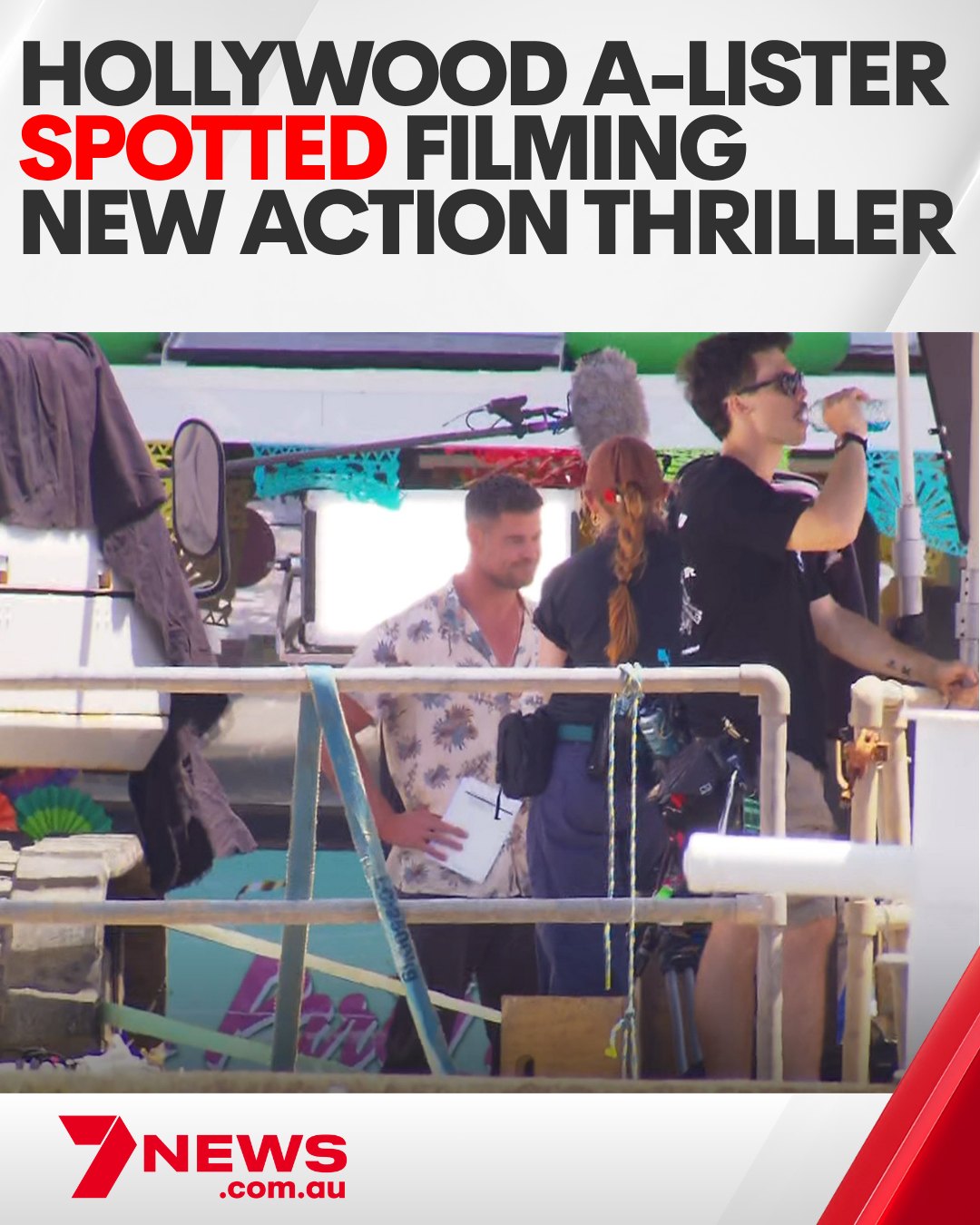 7NEWS - The Australian megastar was spotted on the set of the film ...