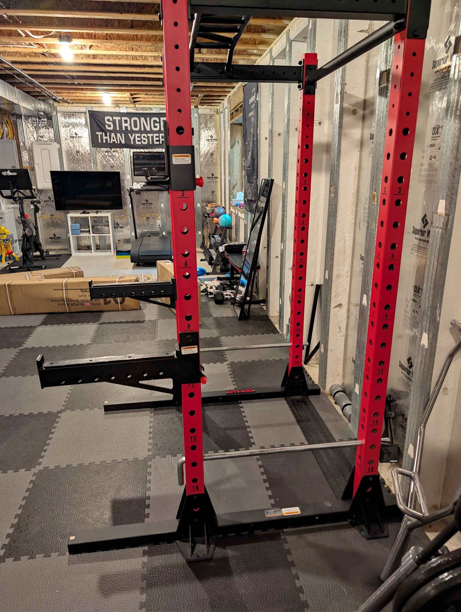ETHOS Power Rack Red and Black - Weight Lifting Machines & Racks ...