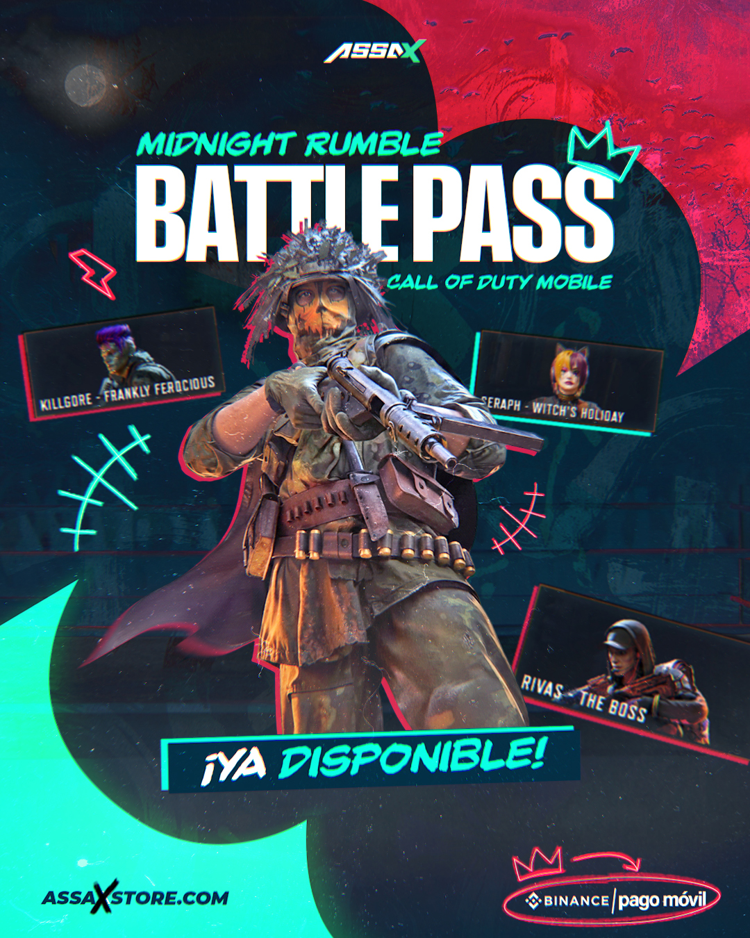 AssaX - 🎮 ¡MIDNIGHT RUMBLE ha comenzado! El nuevo Pase de Batalla de ...