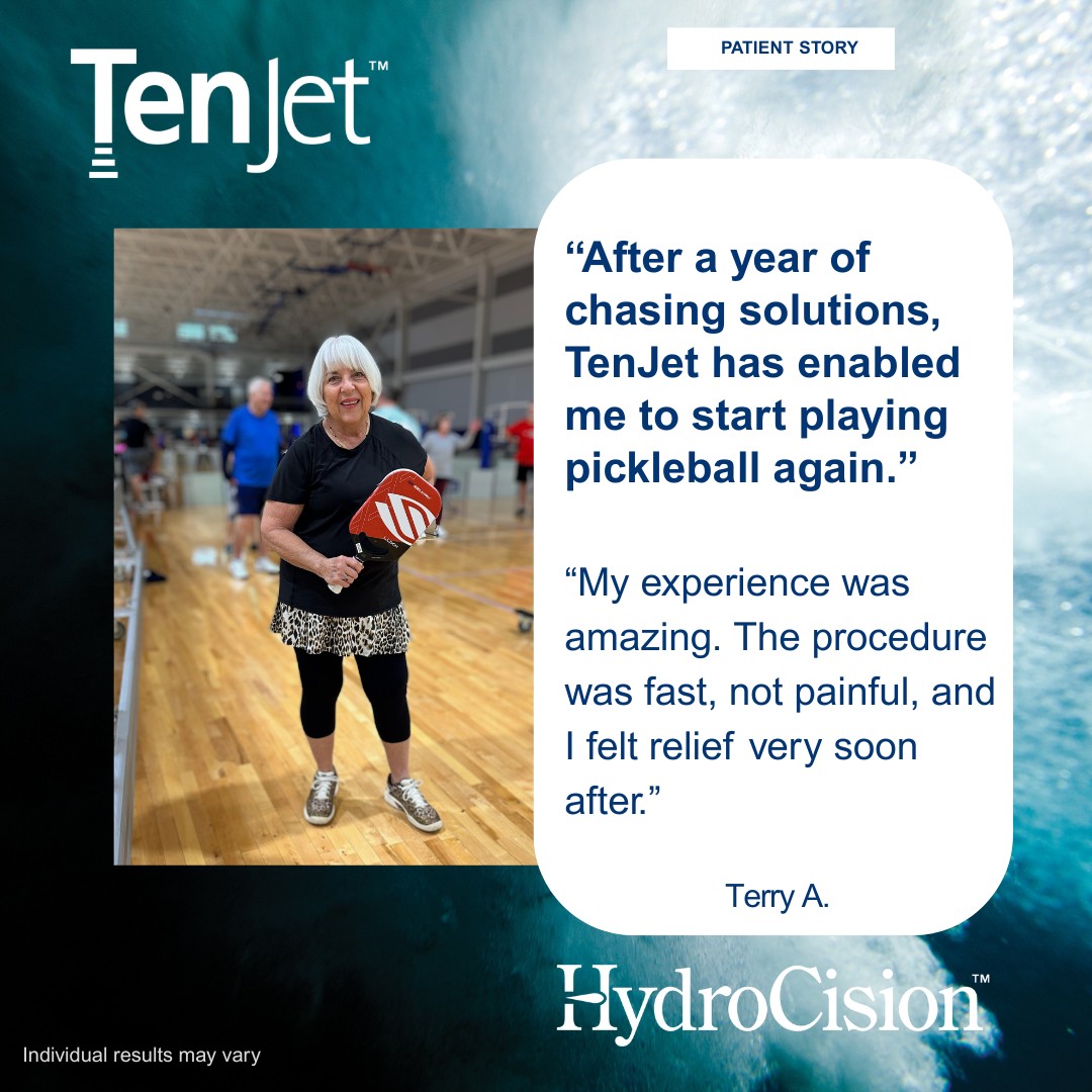 HydroCision - Terry A. suffered from pain in her Achilles tendon, and ...