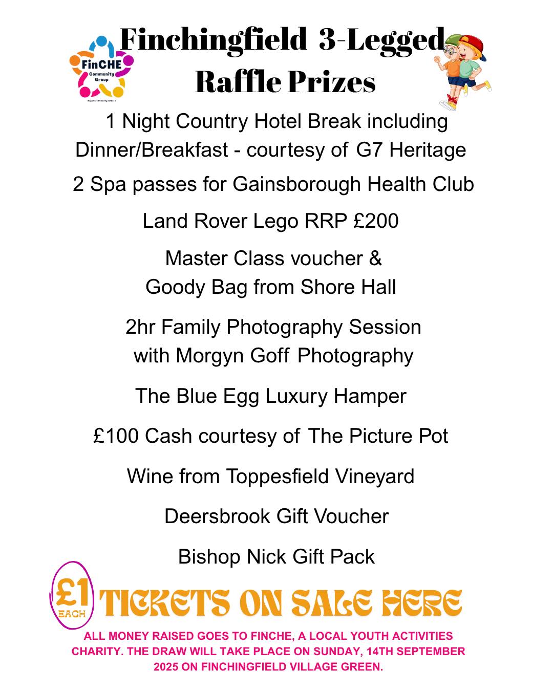 Finchingfield - RAFFLE TICKETS NOW AVAILABLE! Exciting prizes include ...
