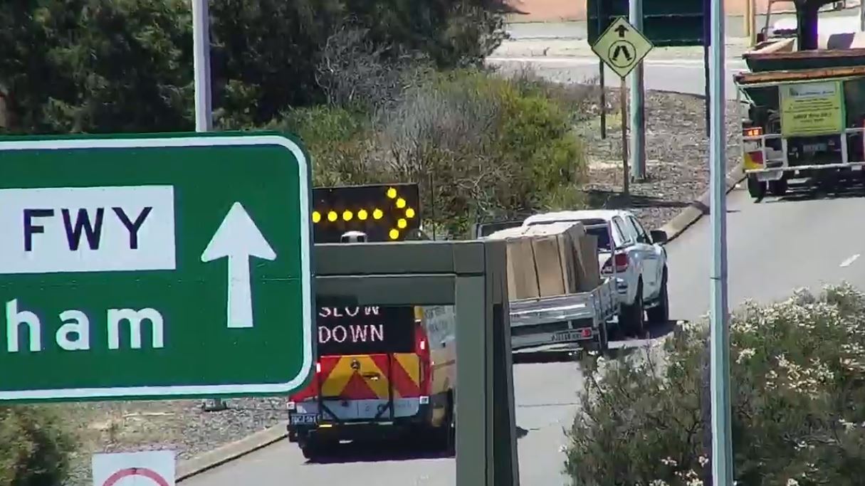 Perth Traffic MAIN ROADS WA | BREAKDOWN – KWINANA FREEWAY NORTHBOUND ...