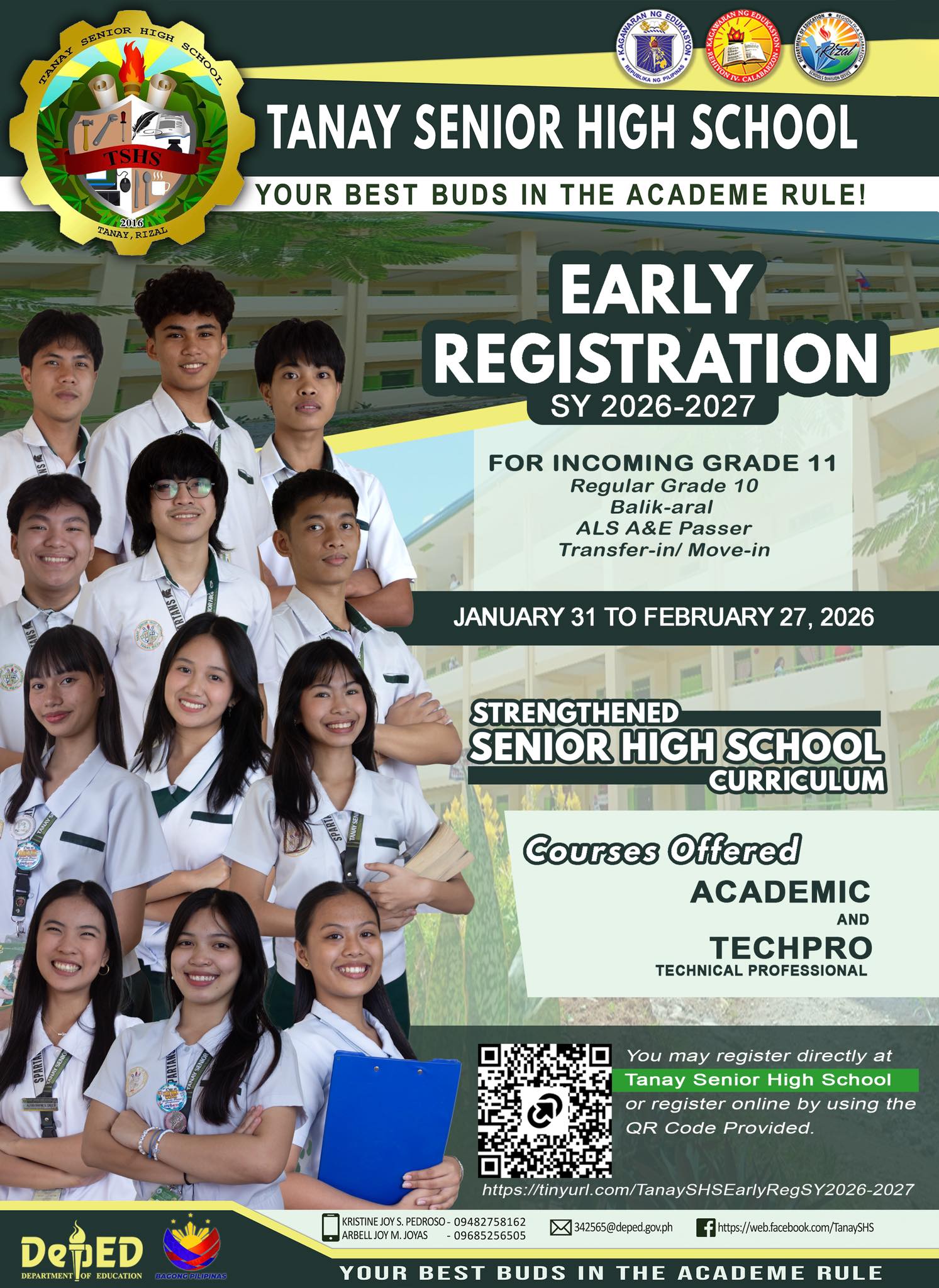 DepEd - Early Registration for SY 2026–2027 is now officially open! How ...