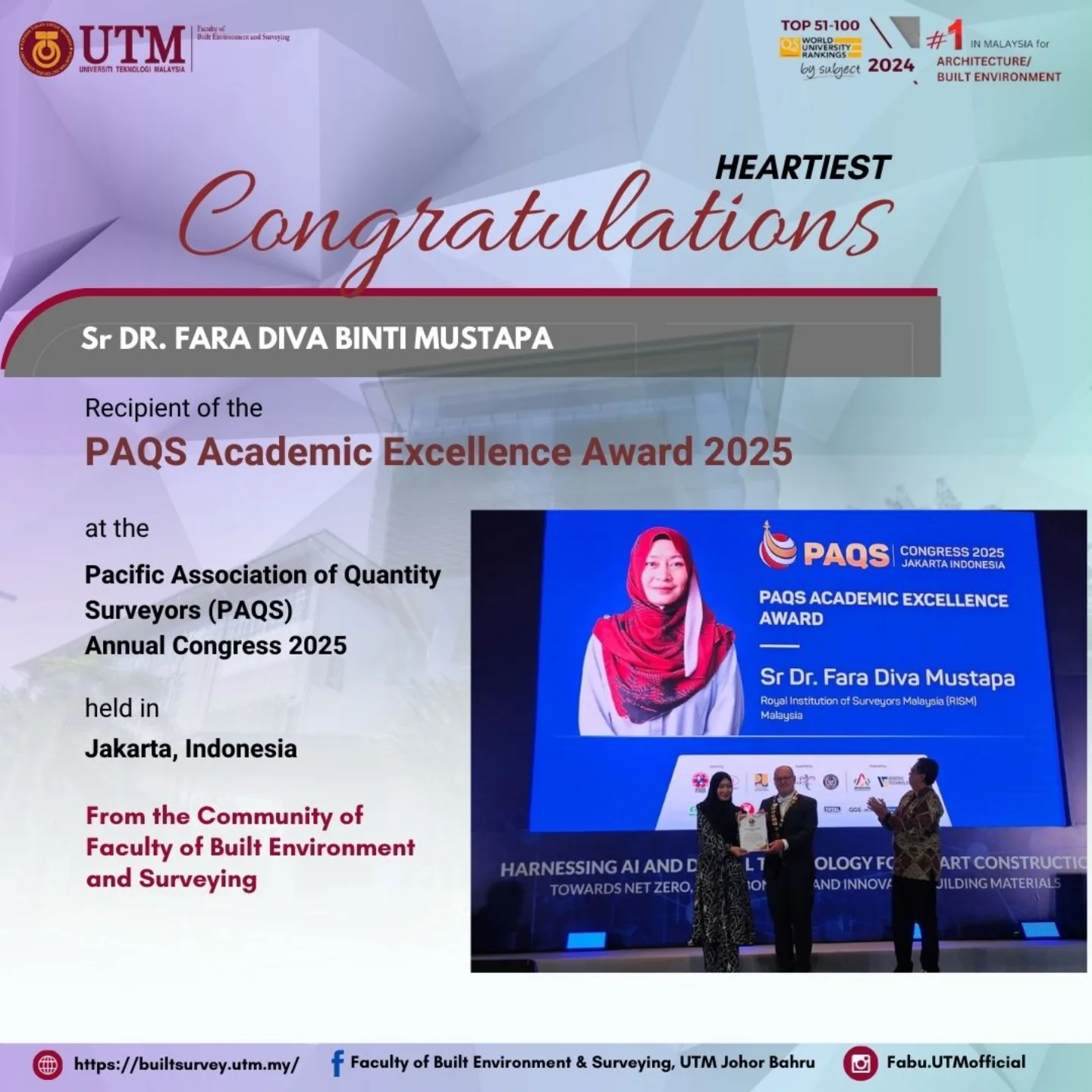 Heartiest Congratulations We are proud to celebrate Sr Dr. Fara Diva ...