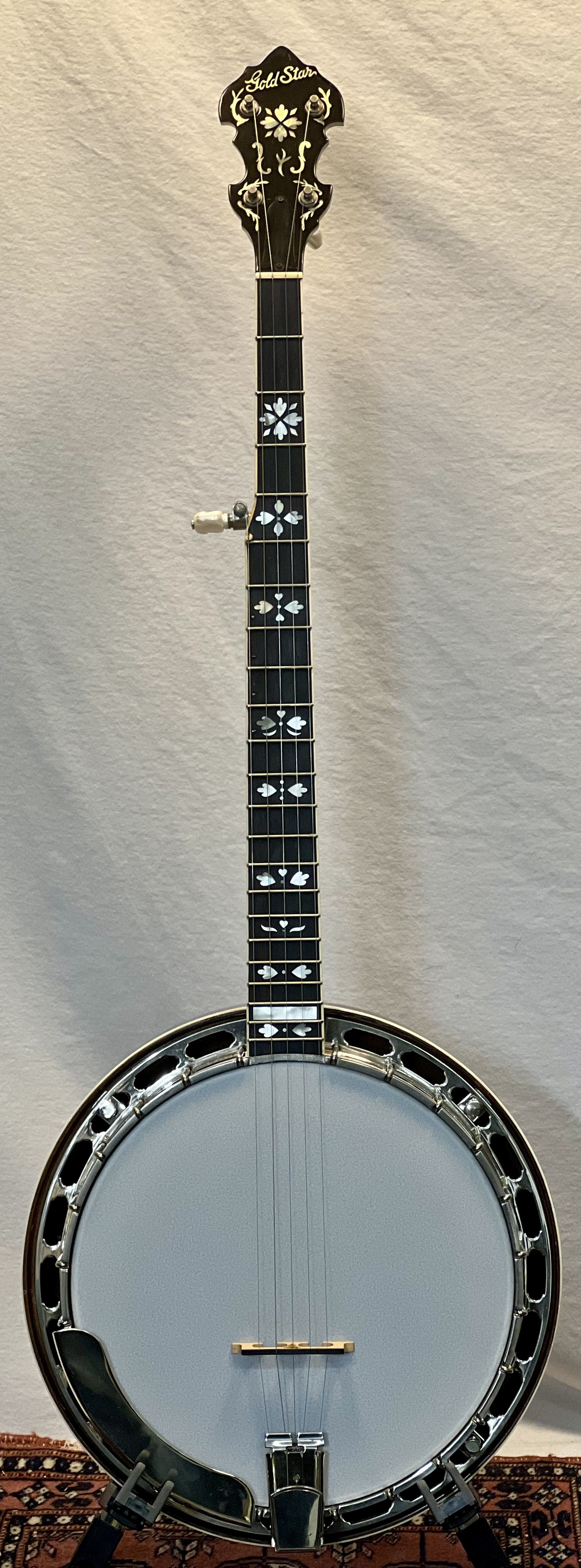 This Gold Star Banjos GF-85 parts banjo has everything you'd want