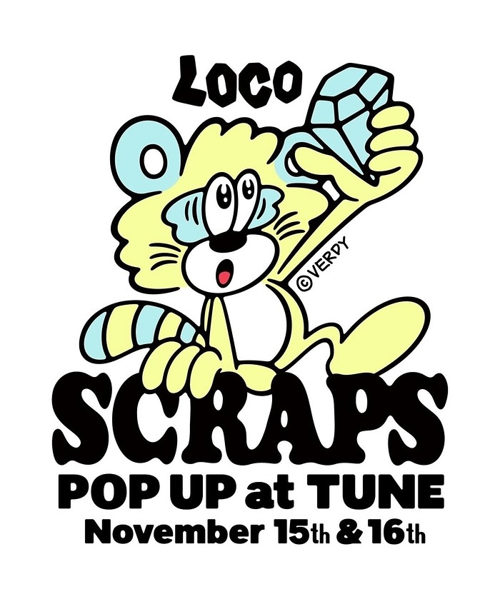 로꼬(@satgotloco)와 #베르디(@verdy)의 협업으로 탄생한 'SCRAPS