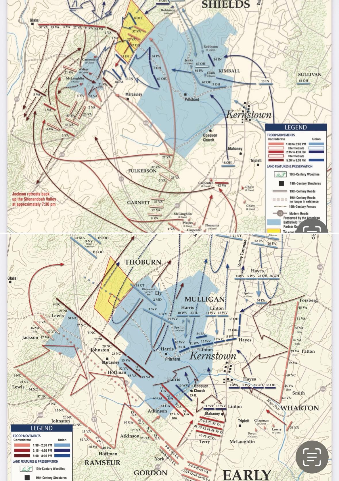 Garry - For Second Battle of Kernstown 161 here’s are map sections for ...
