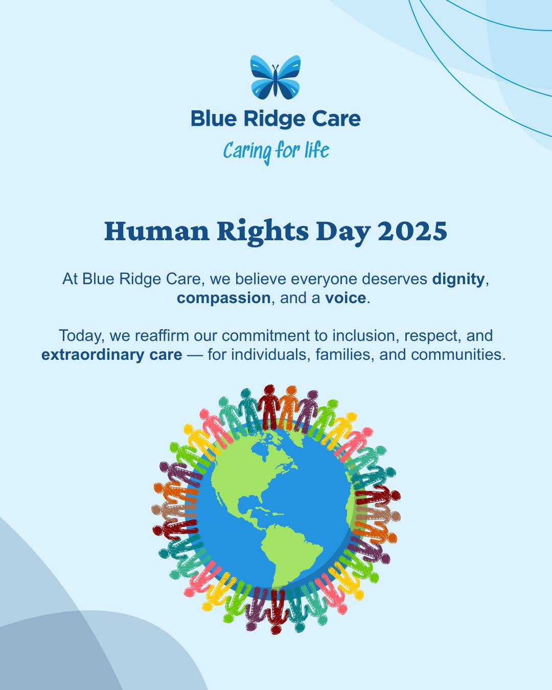 Blue Ridge Care - 🌍 Human Rights Day 2025 🌍 On this day,... | Facebook