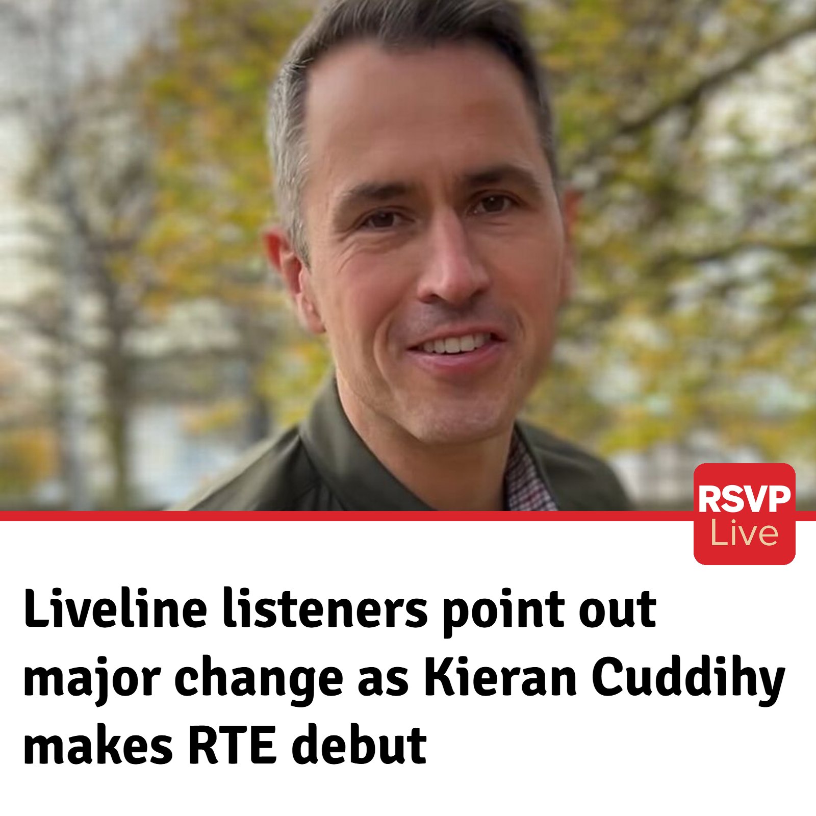 RSVP - Kieran Cuddihy has kicked off his first Liveline show as the ...