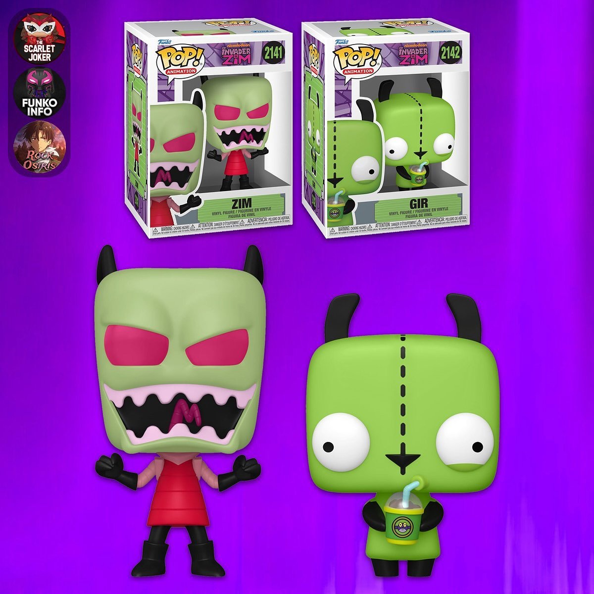 First look at new Invader Zim Pops! #funko #invaderzim #popvinyl 