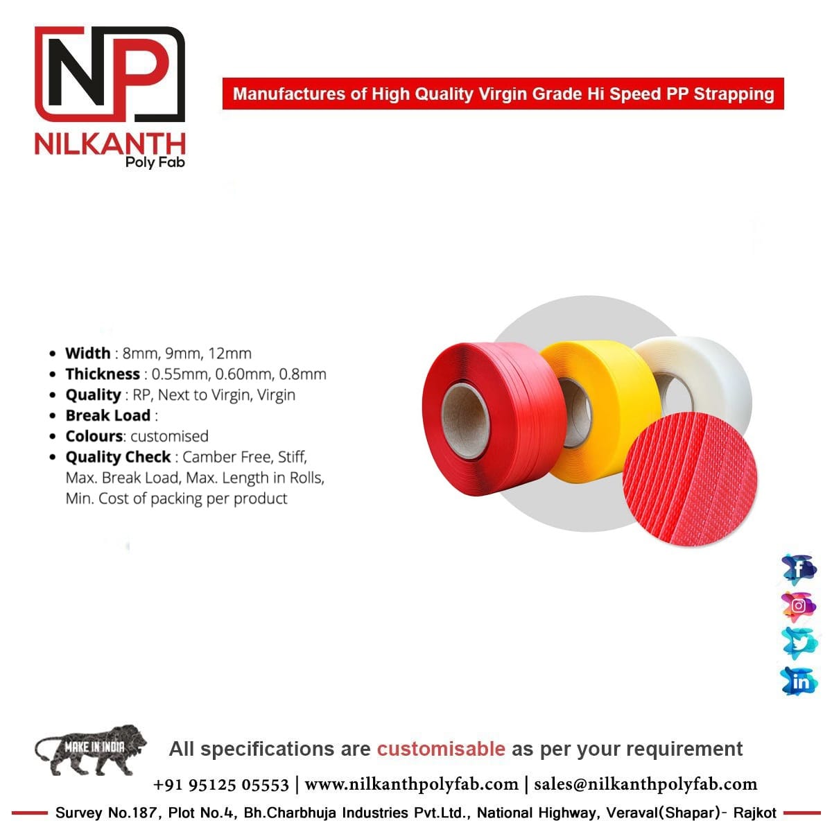 Nilkanth poly fab | Rajkot