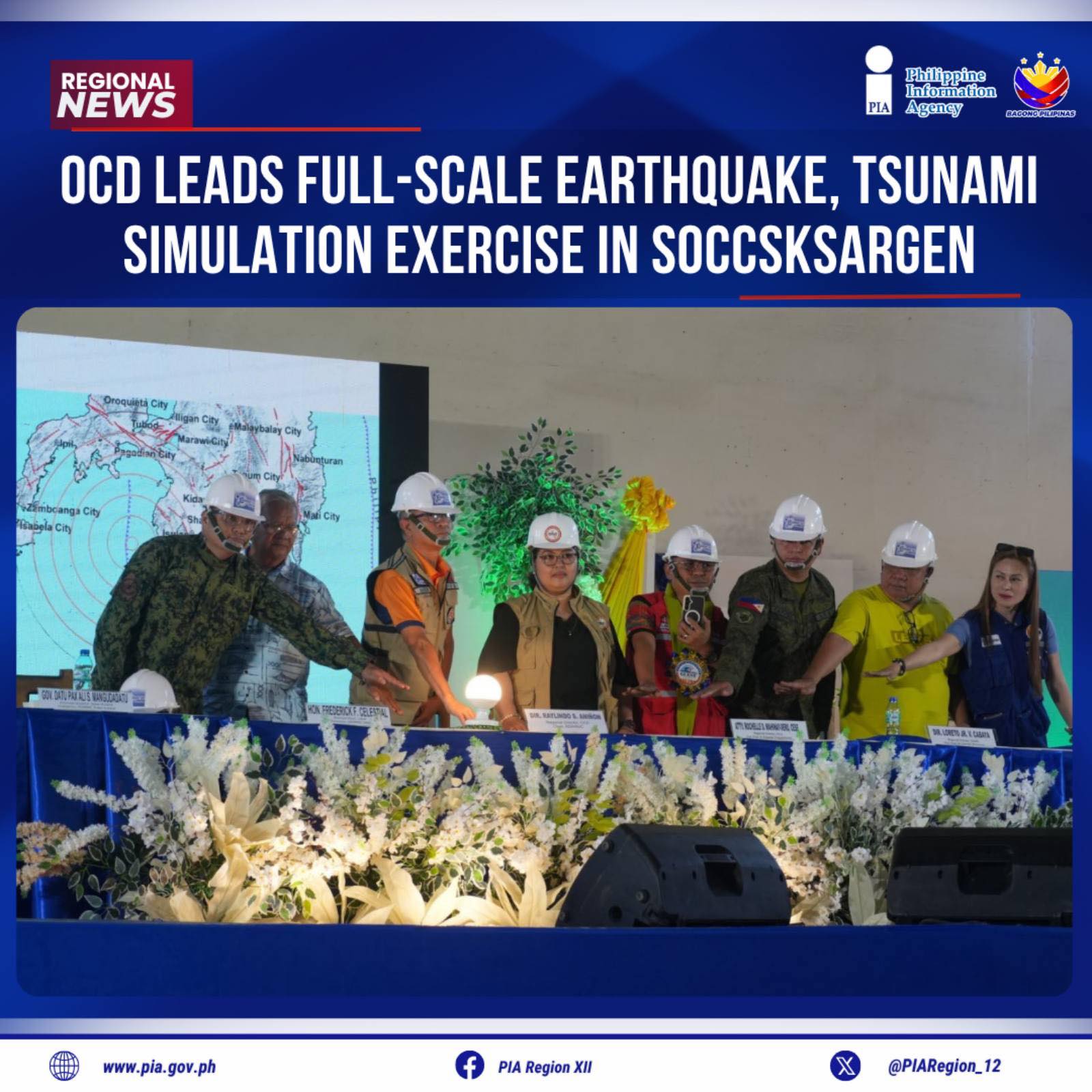 PIA - OCD leads full-scale earthquake, tsunami simulation exercise in ...