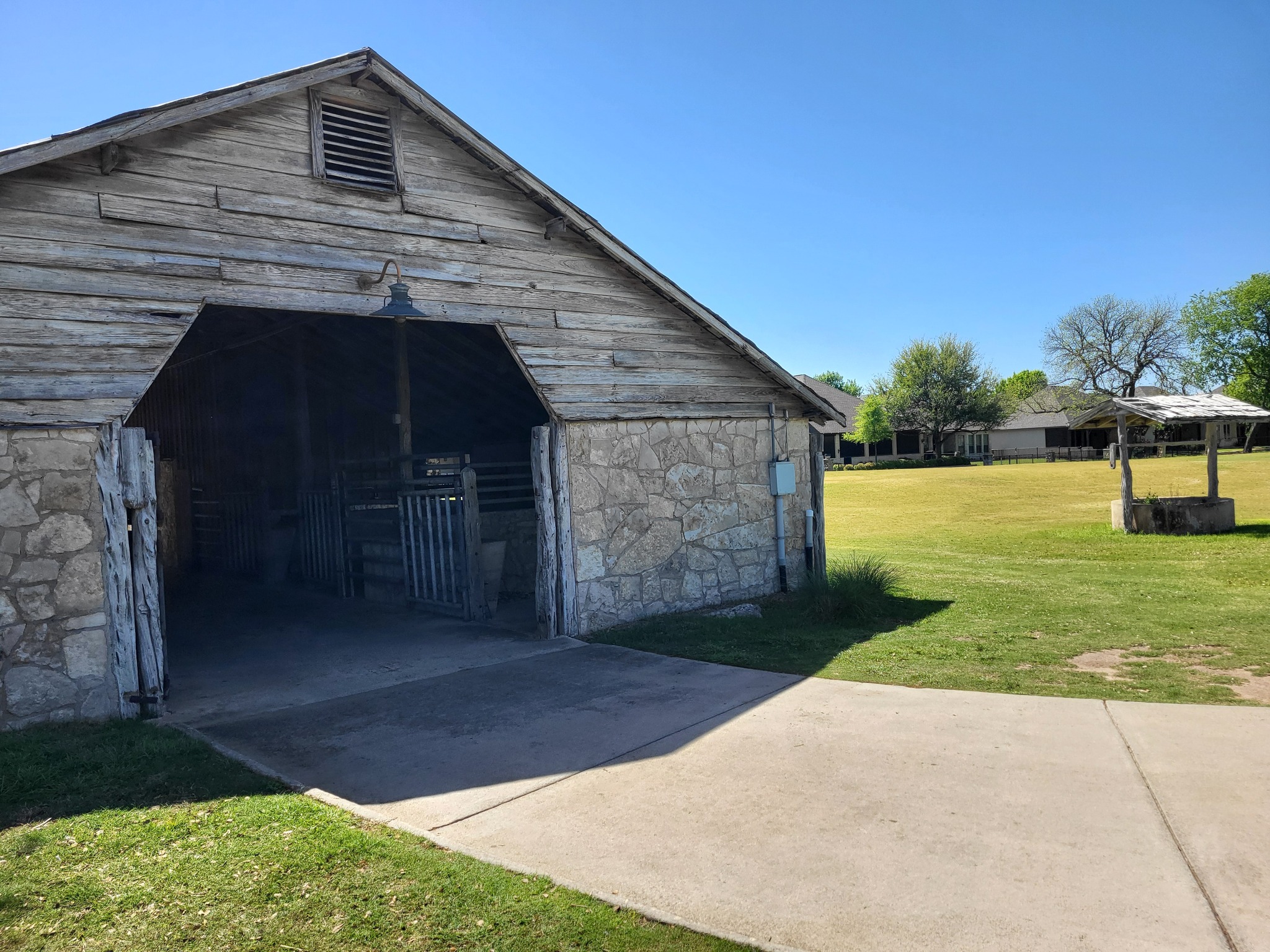 Comanche - A Glimpse Into the Past This well and rock barn, part of the ...