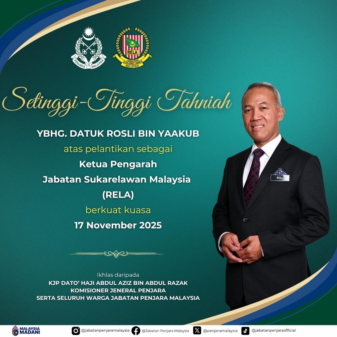 Setinggi-Tinggi Tahniah... - Jabatan Penjara Malaysia | Facebook